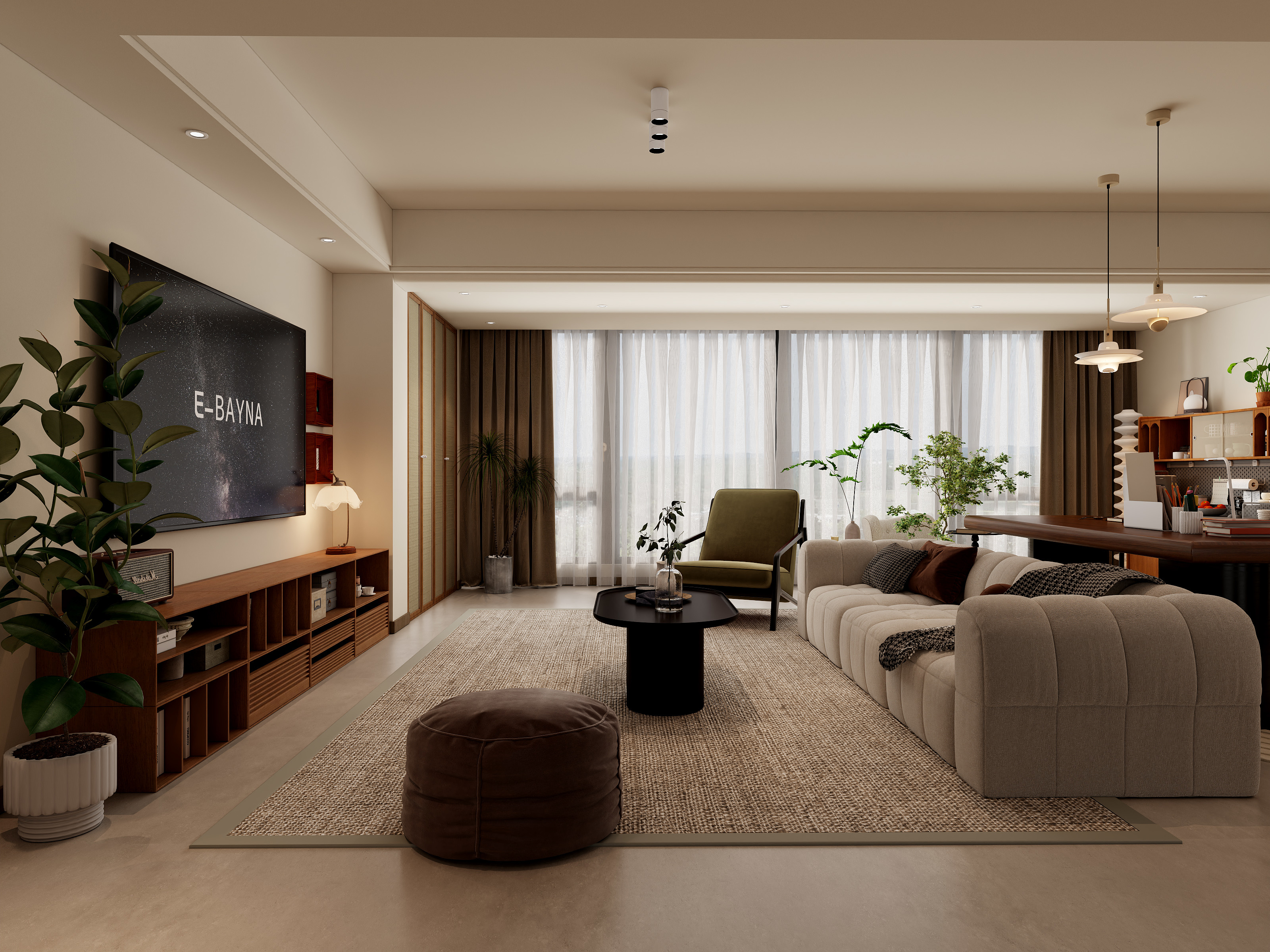 邱军-原木174㎡3室-装修设计方案