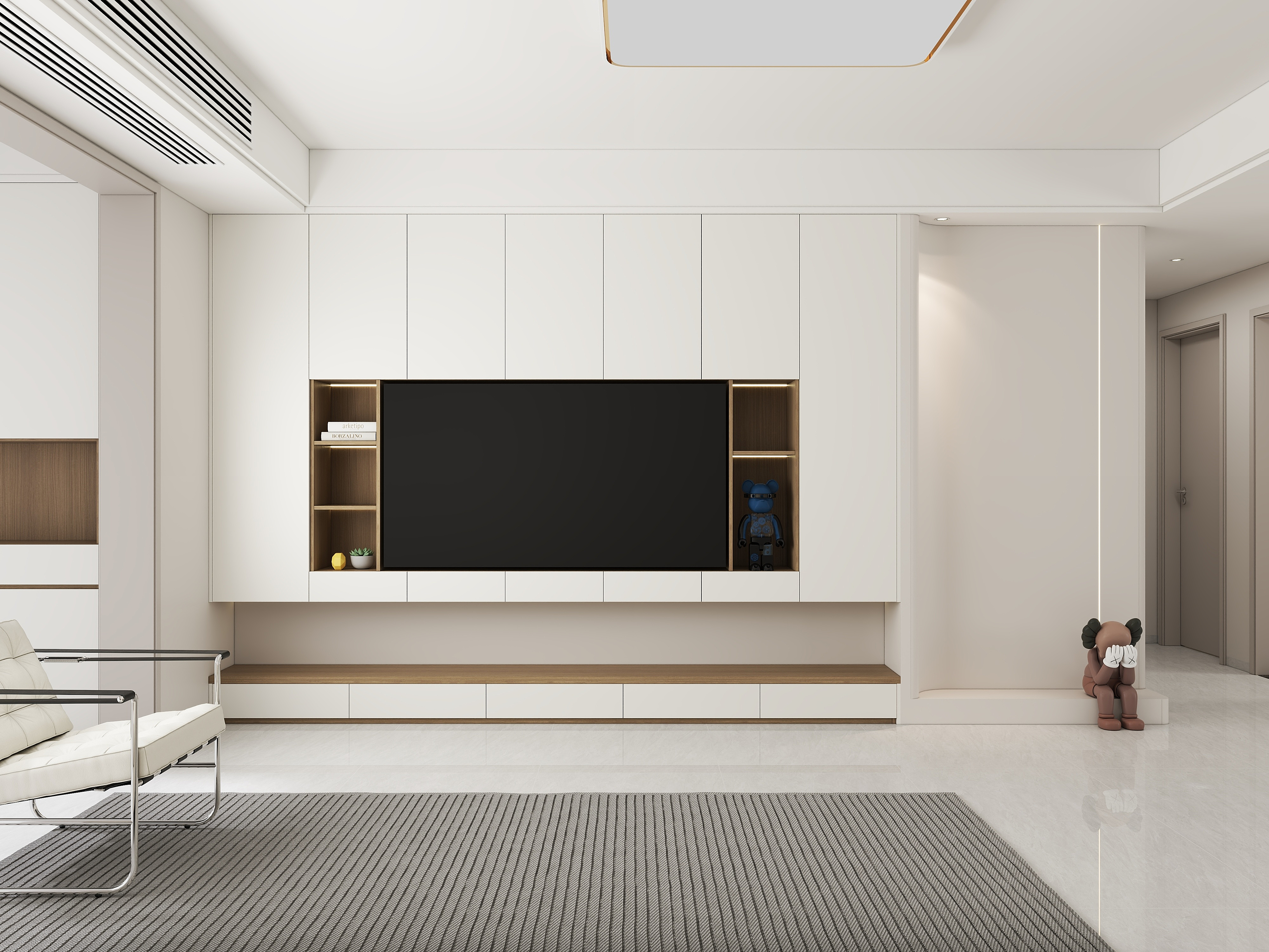 (QM丨DESIGN)-极简原木119㎡3室-装修设计方案