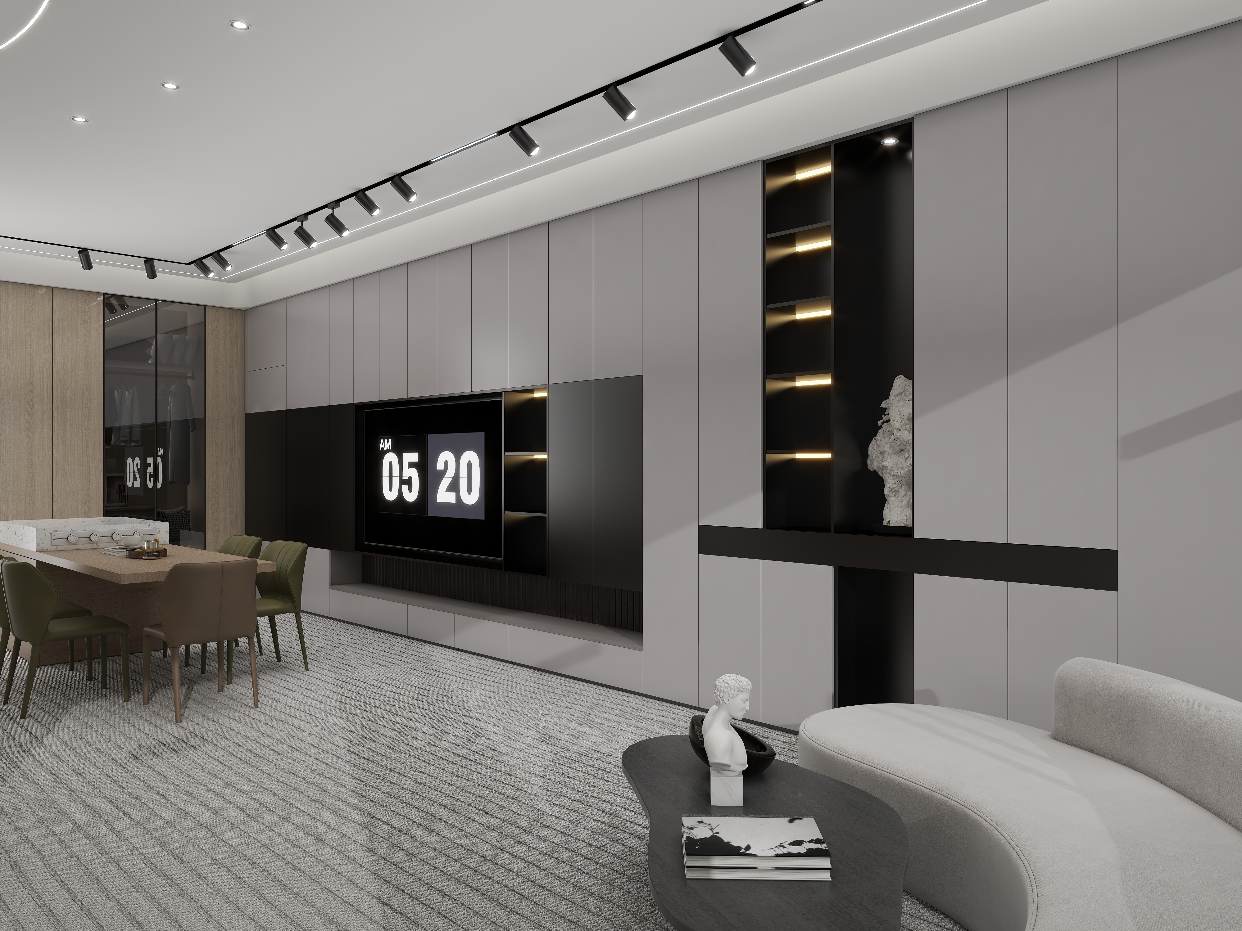 毕节艺禾装饰设计有限公司一邓思诚-定制70平方展厅-装修设计方案