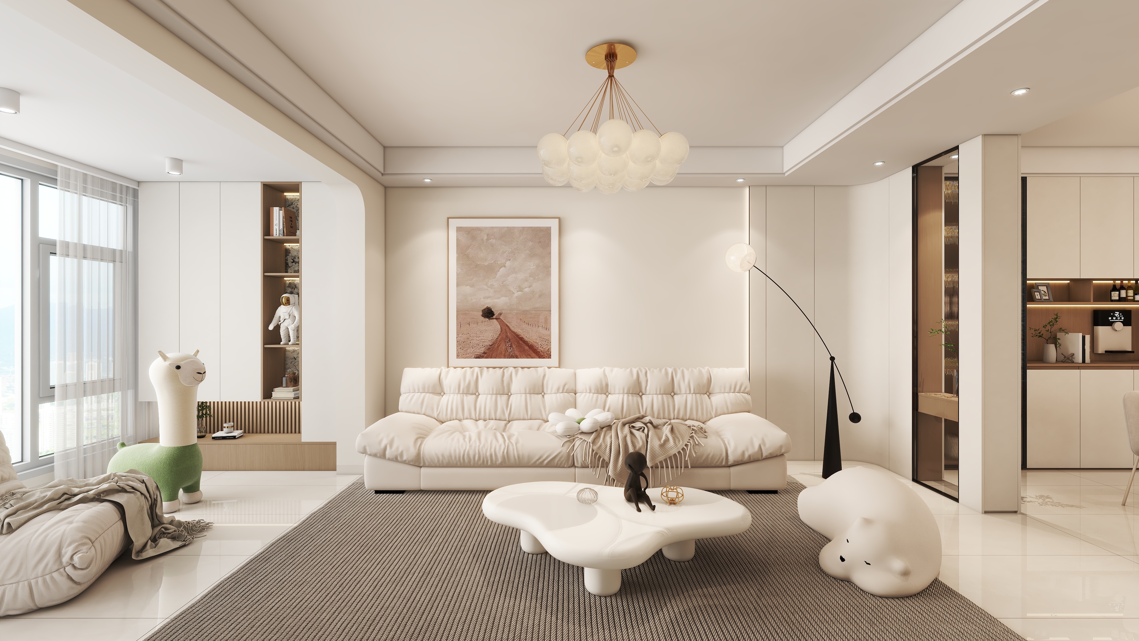 Kanuoyadingzhi-书香学府奶油风-装修设计方案