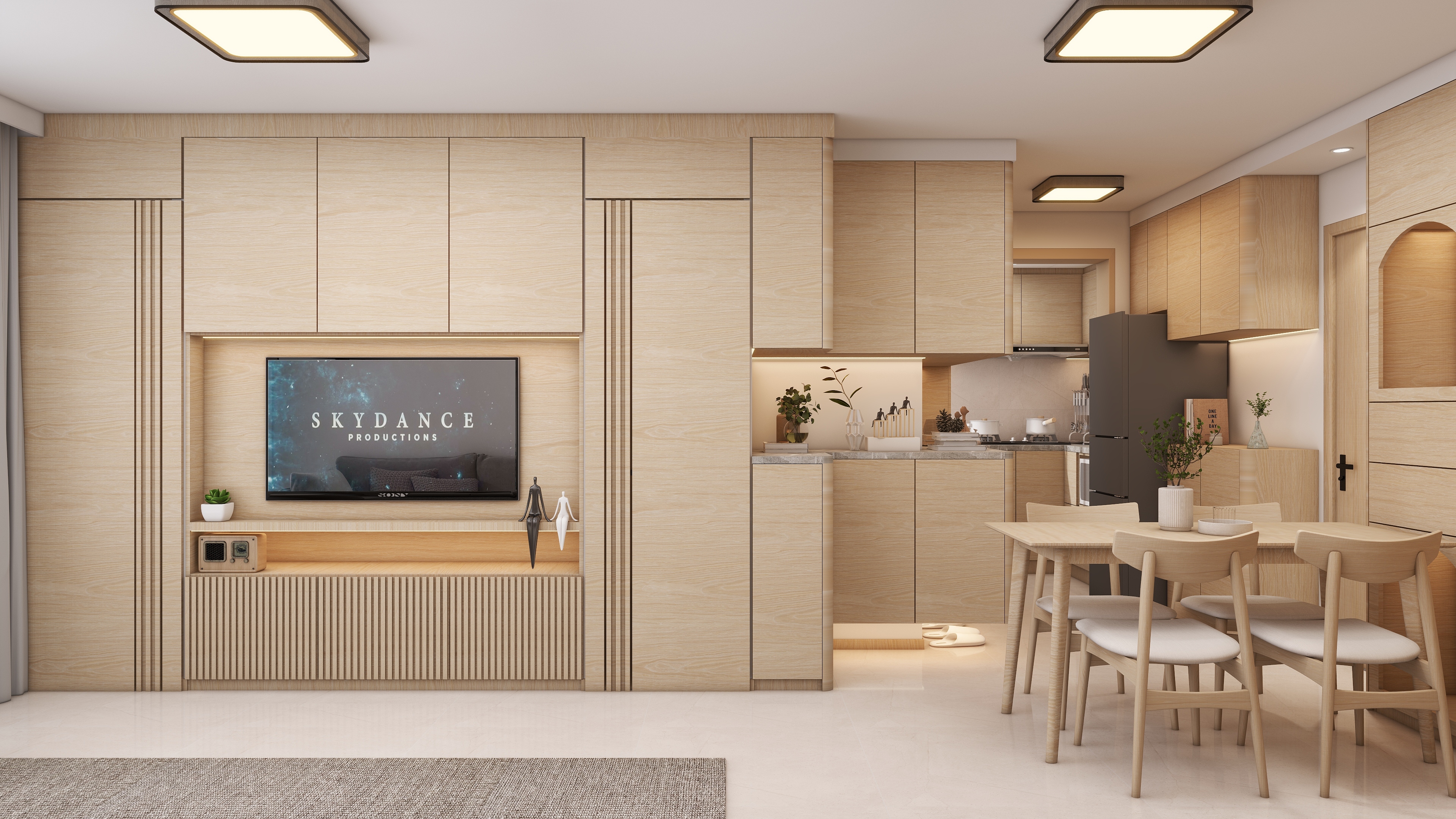 庄育霖-西贡广明苑54平原木风3室装修效果图