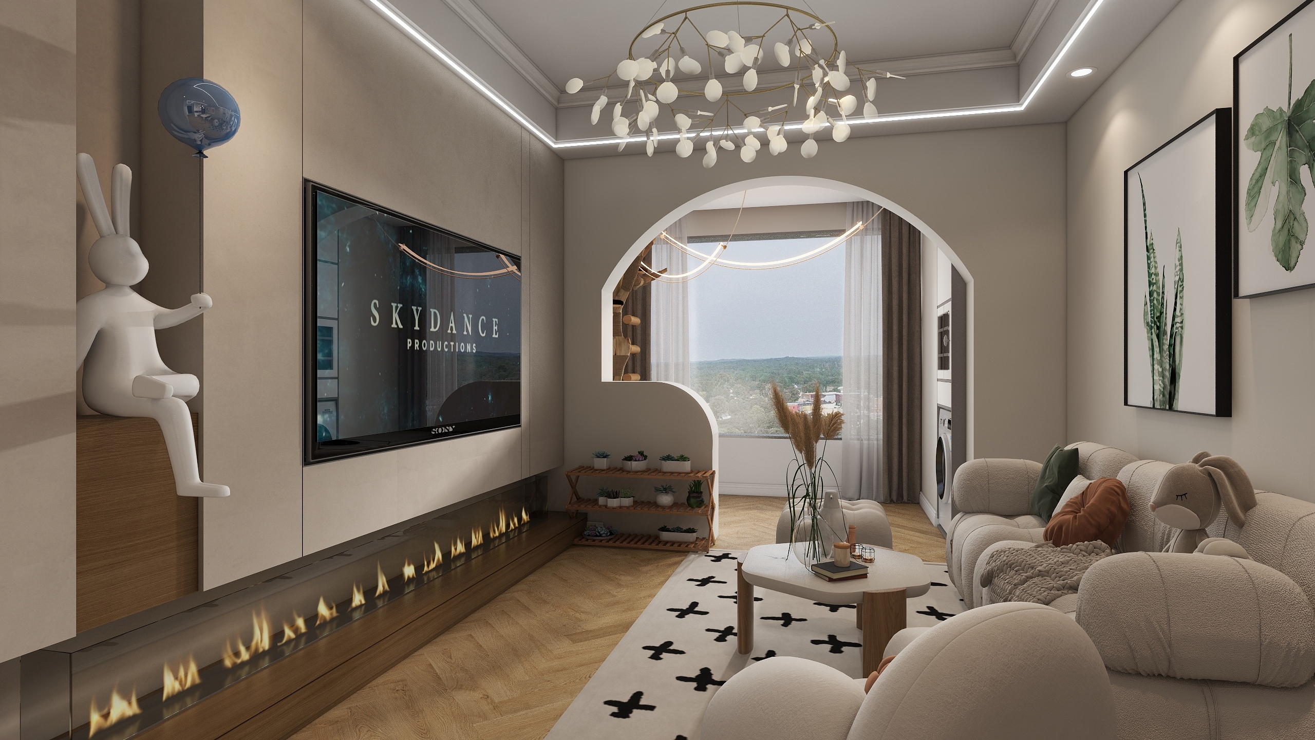 青川室内设计-海德公园81㎡3室-装修设计方案