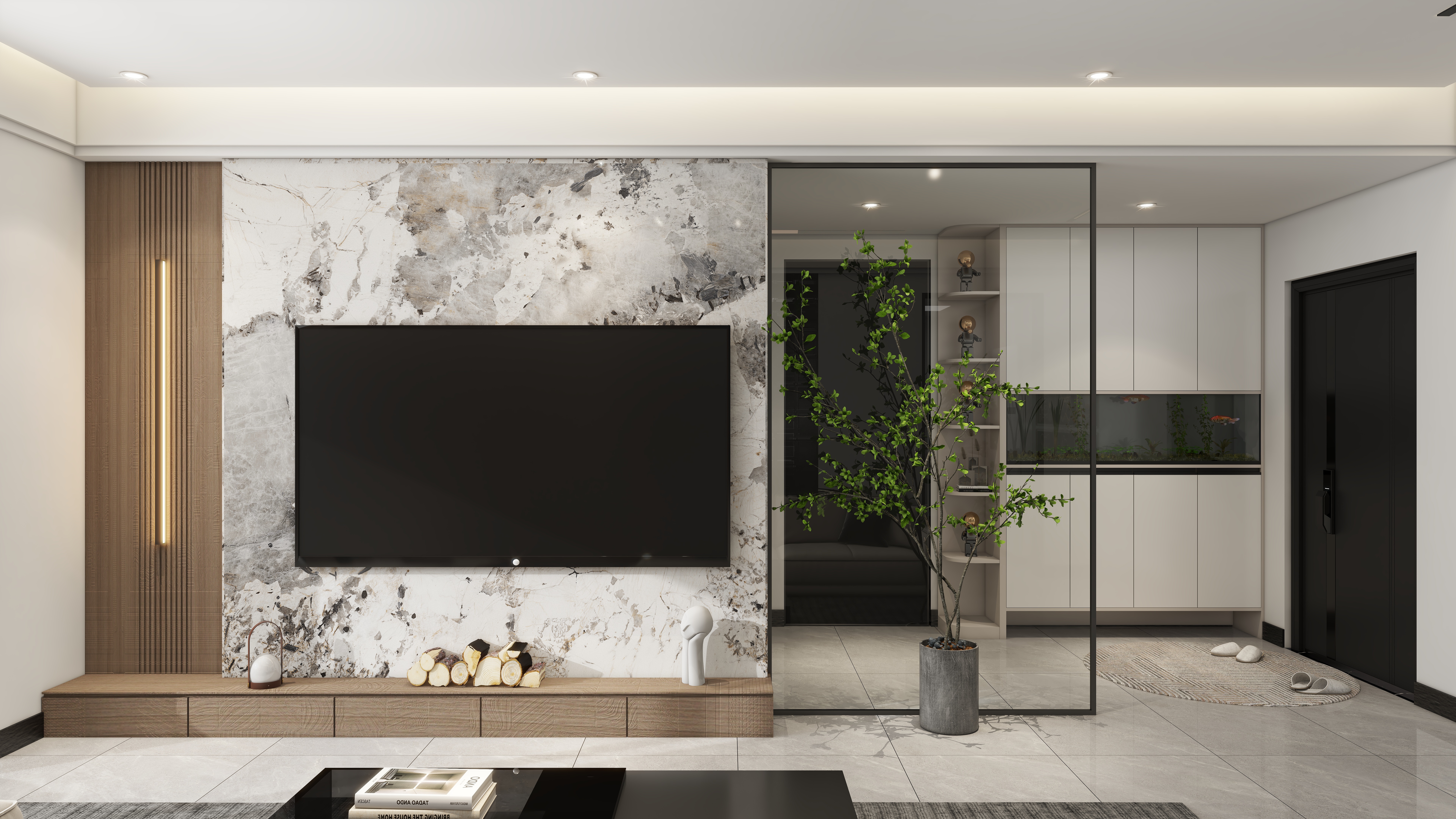 木乙山禾全案设计丨王昊-明发国际城90平3房-现代简约-装修设计方案