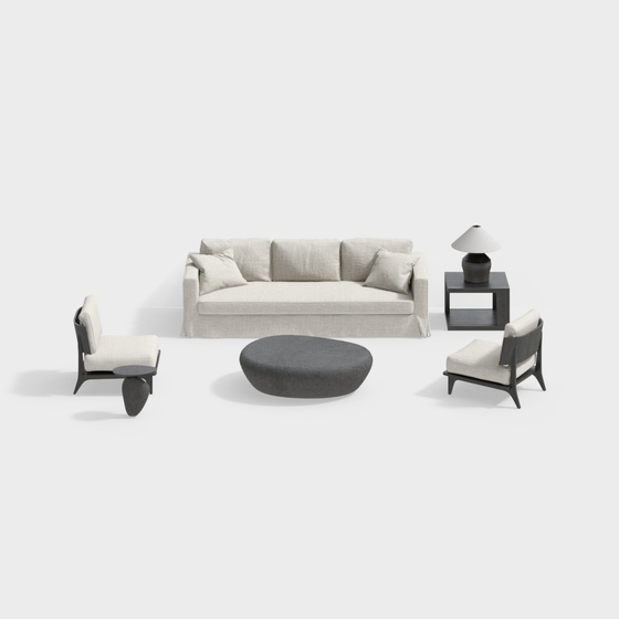 Modern living room sofa set