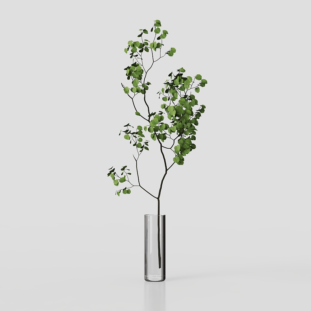 简约客厅花瓶绿植