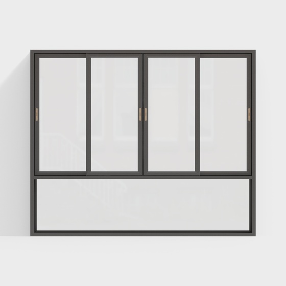 Simple house sliding window