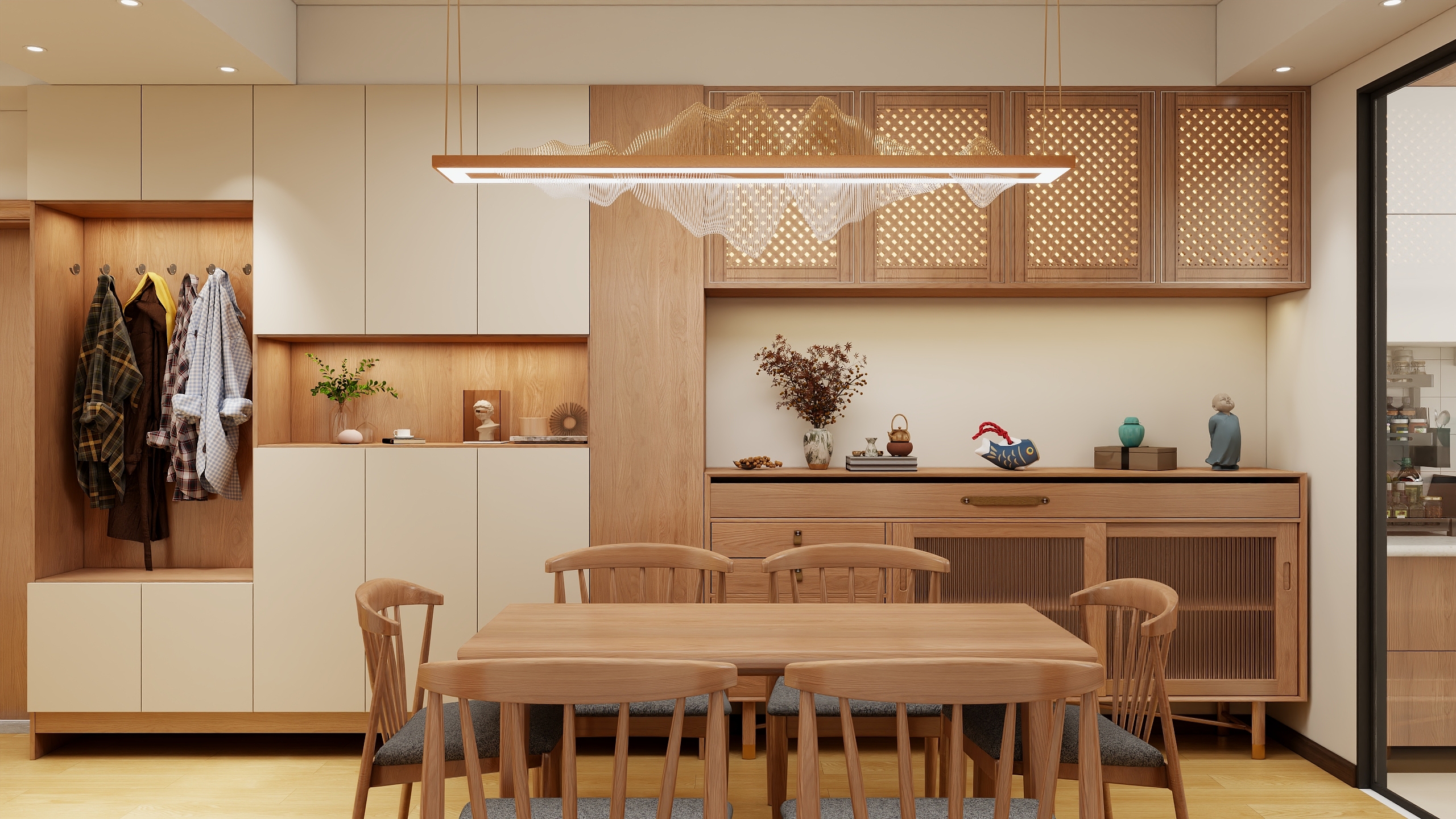 任振波-日式原木装修效果图