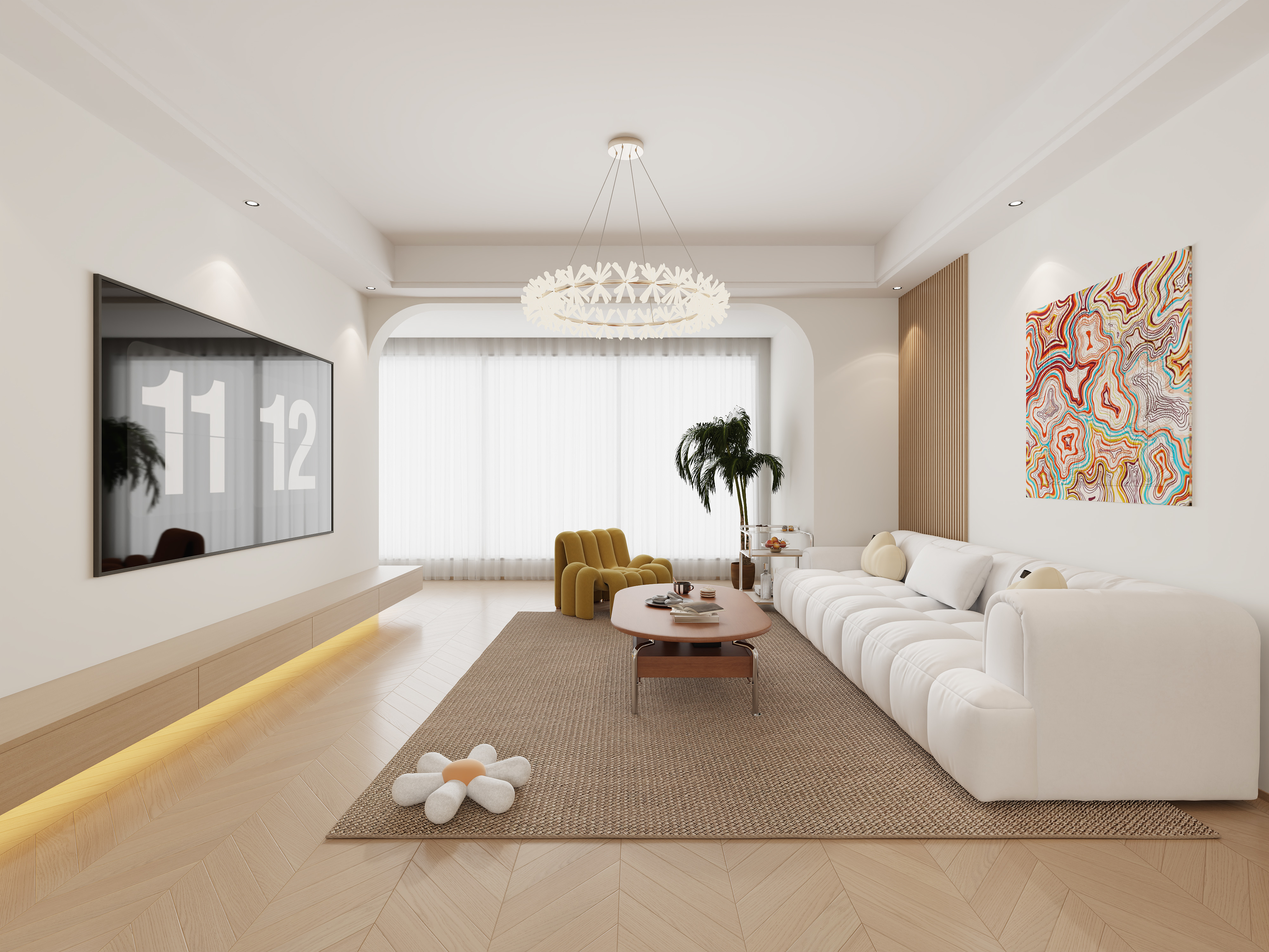 不ai画图-原木奶油装修效果图