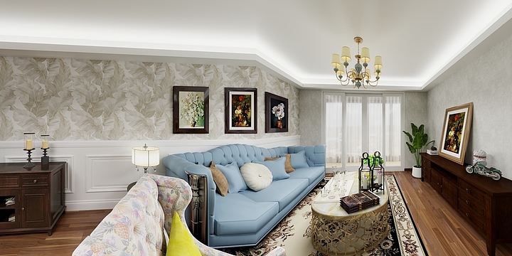 KYDesign-复古美式-装修设计方案