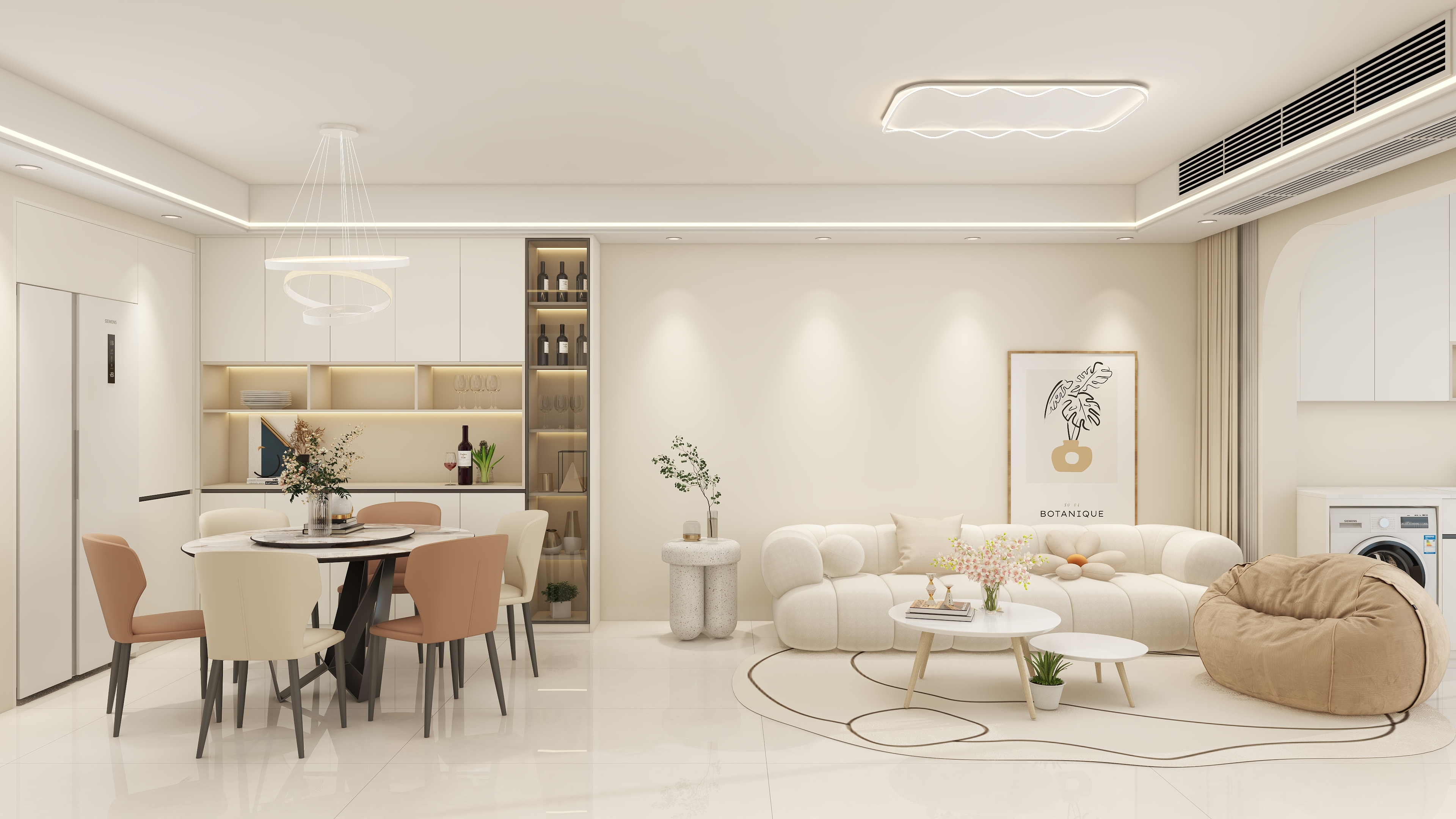 惠州装修找沫竹-贺州-汇豪国际城-奶馨装修效果图