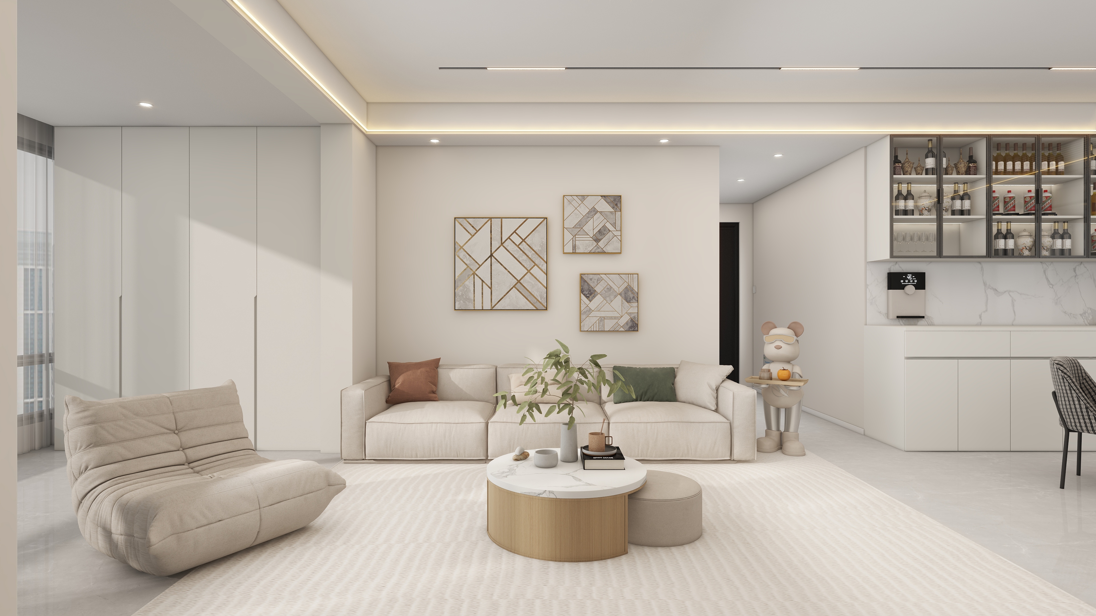 原创001-148㎡5室装修效果图