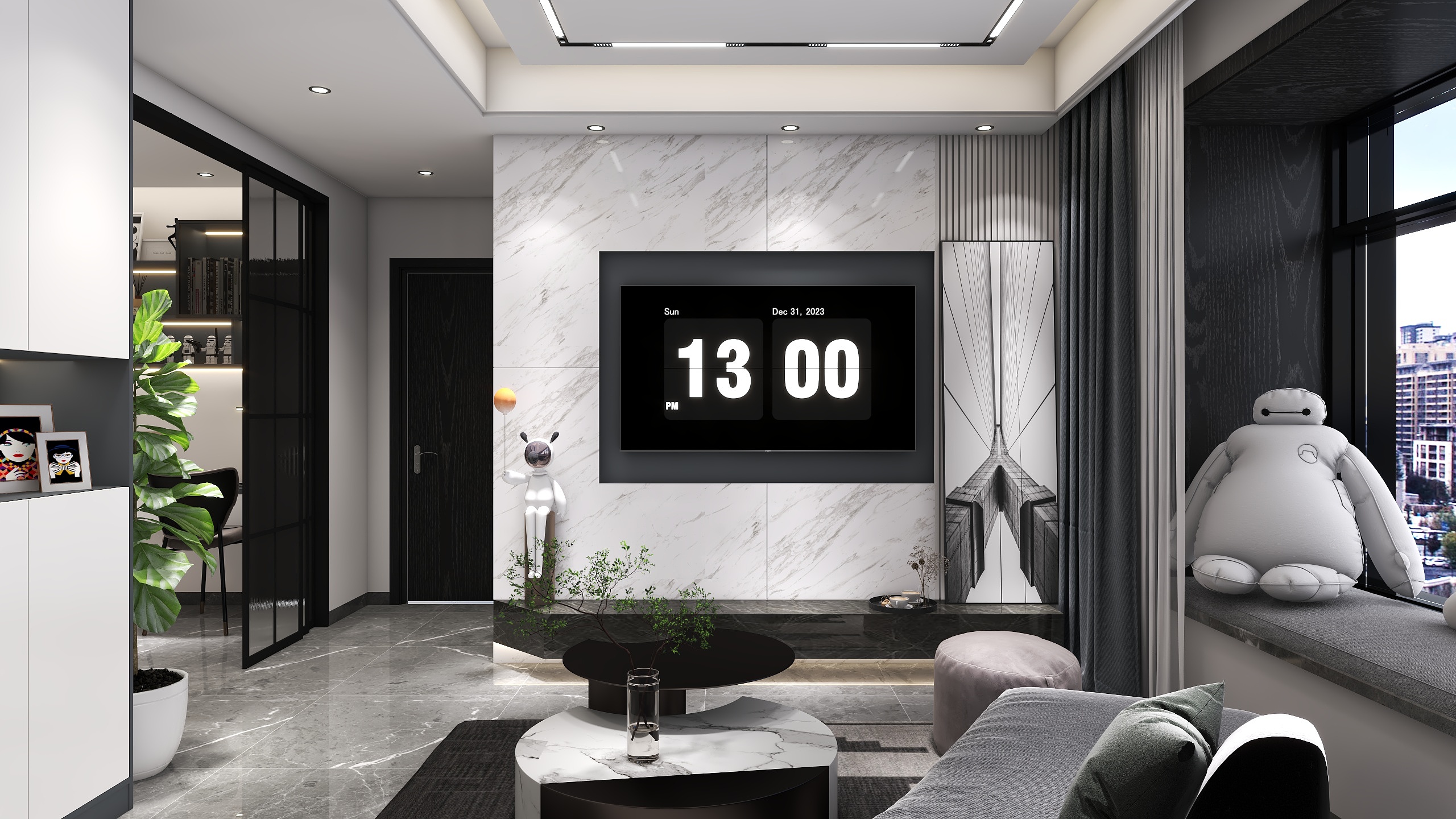 悠哉悠宅个人工作室-绿城金茂凤悦印湖108㎡4室-装修设计方案