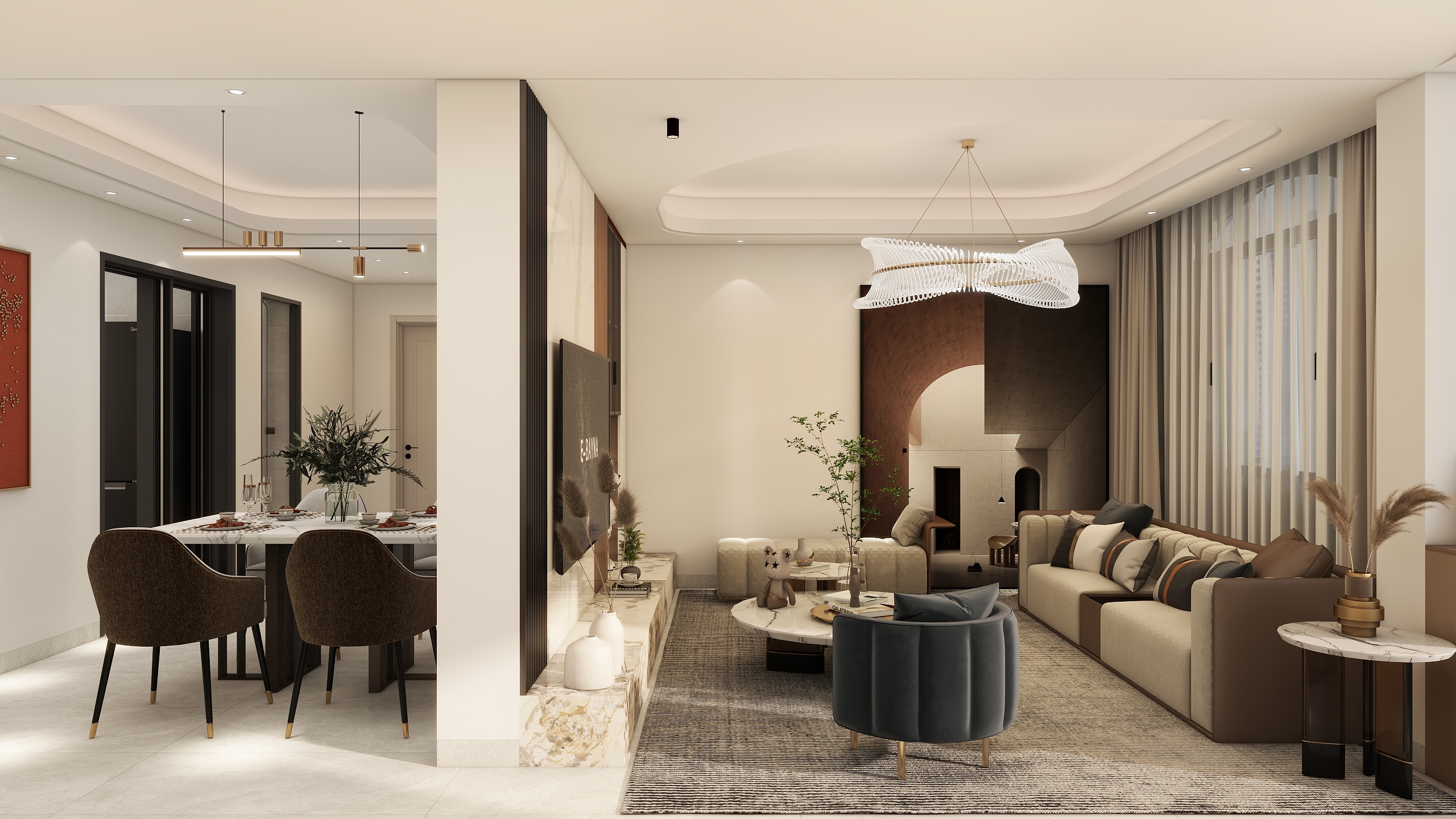 ~天青色-怡海地苑13-401-方案1-装修设计方案