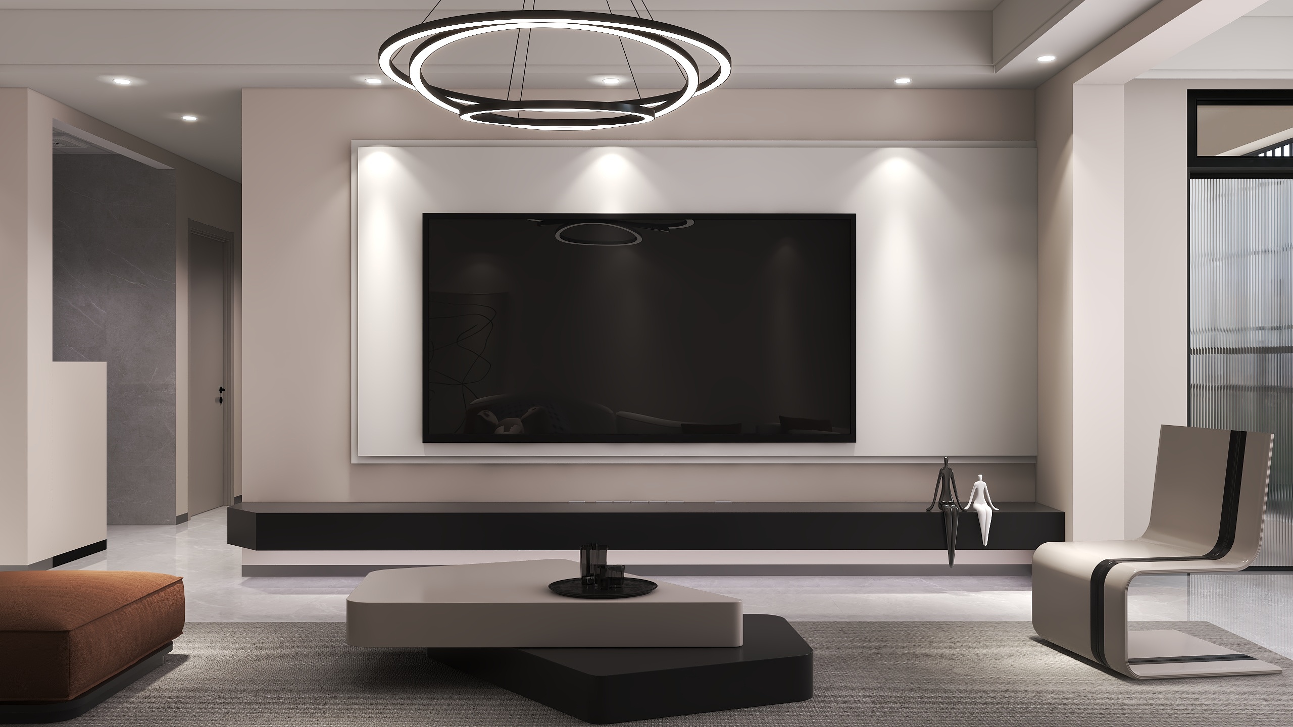 邓显俞-【现代简约】及第尊府132m²四室装修效果图