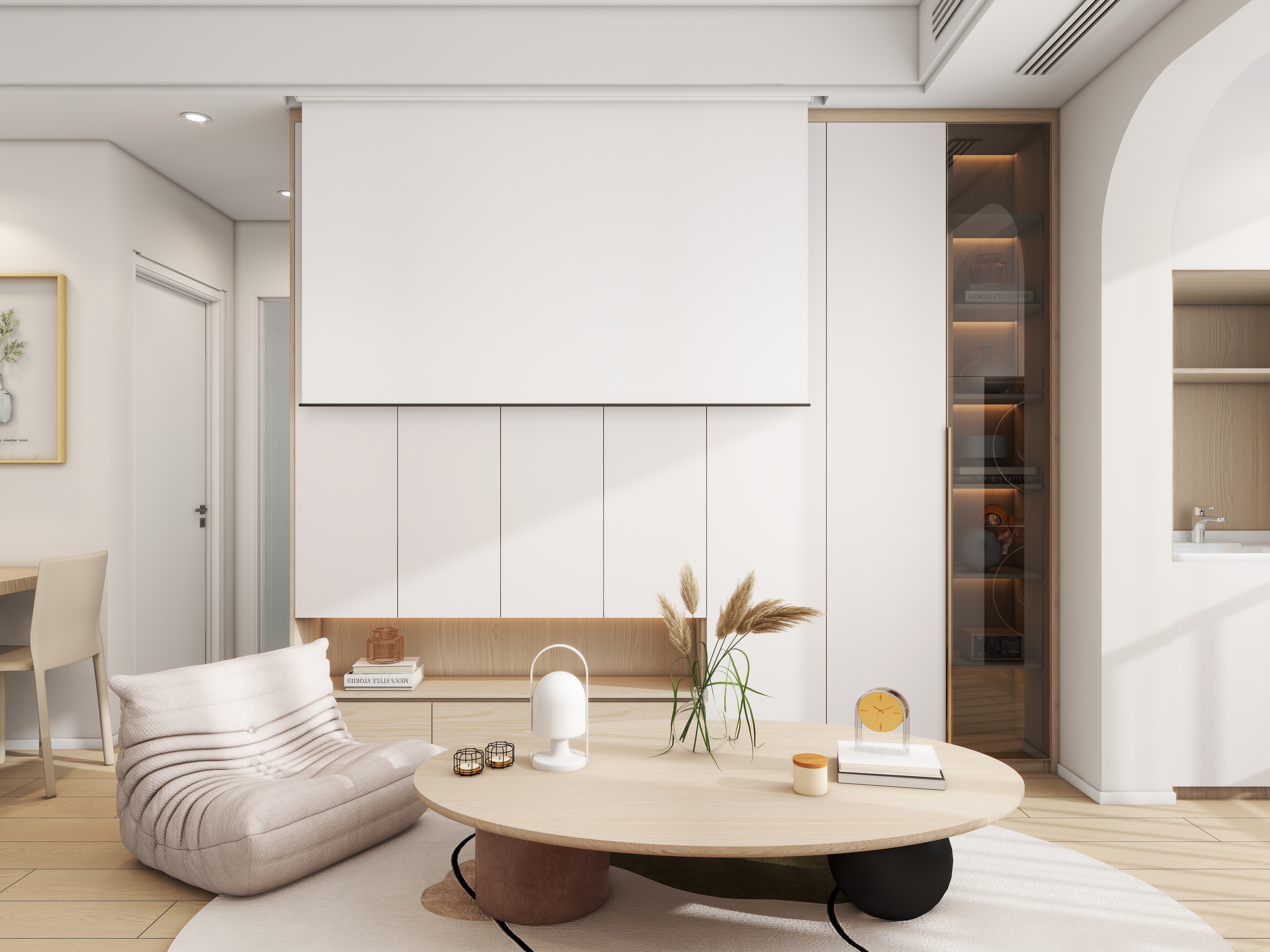 陈业榜-75平方两居室丨奶油风-装修设计方案