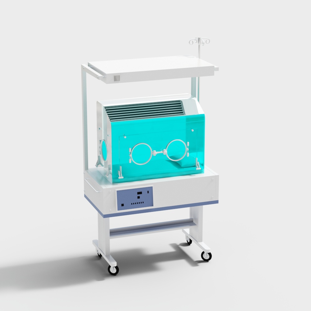 现代新生儿室保温箱3D模型
