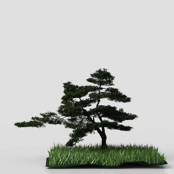 New Chinese style garden tree landscape