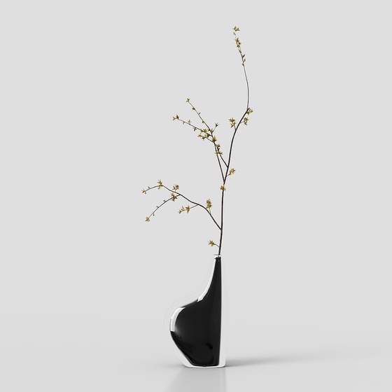 Modern living room vase