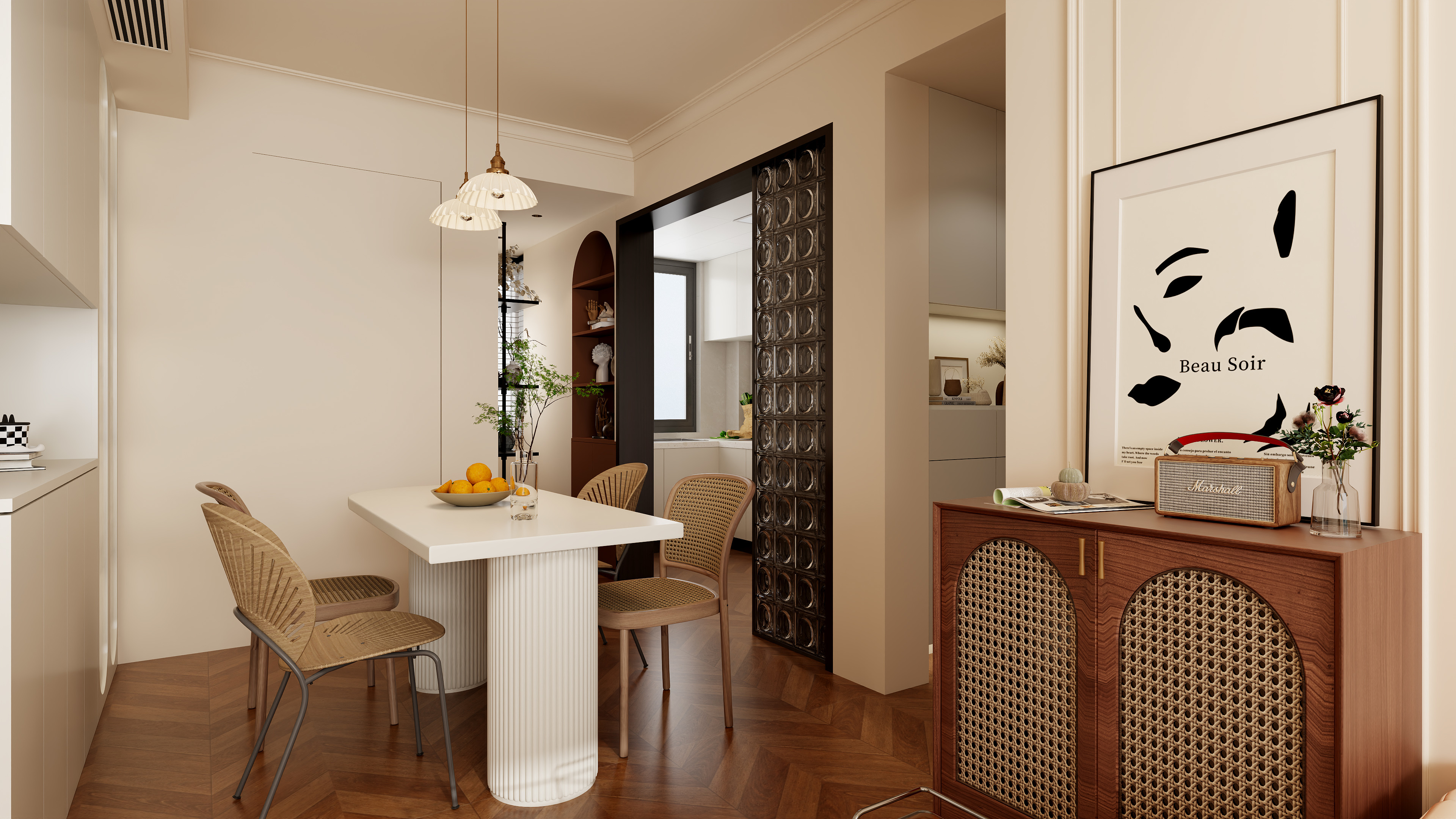 华桐-星河-小区房94㎡3室-装修设计方案