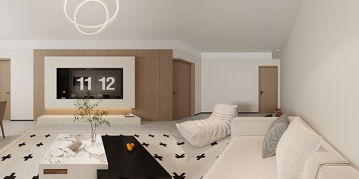 光.jURj-现代两室两厅（棋牌室-装修设计方案