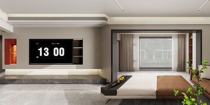 李波设计是空-龙泉花园-东苑张总雅居三稿-装修设计方案