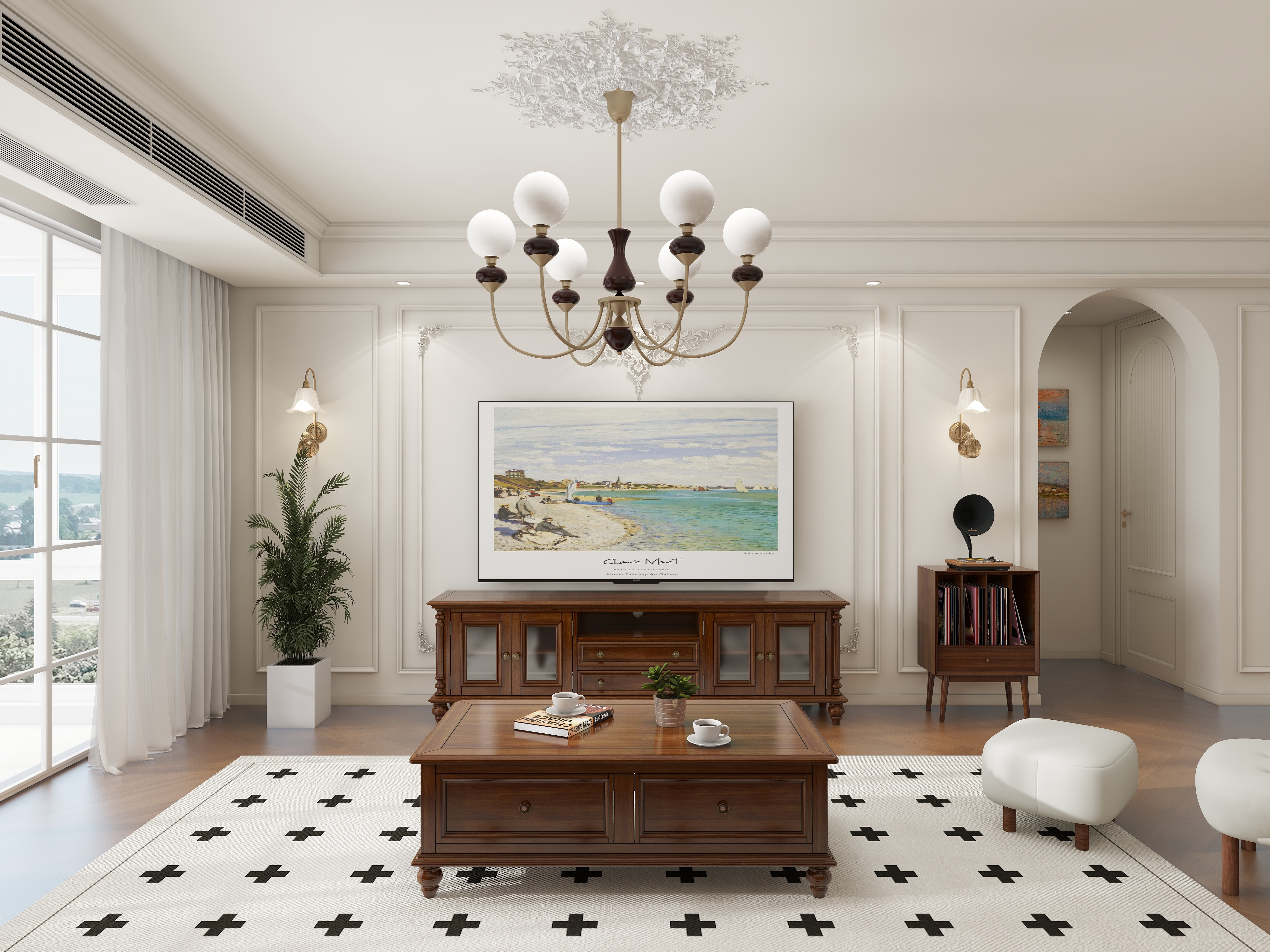 Gioia.-美式复古-明丰公寓-装修设计方案