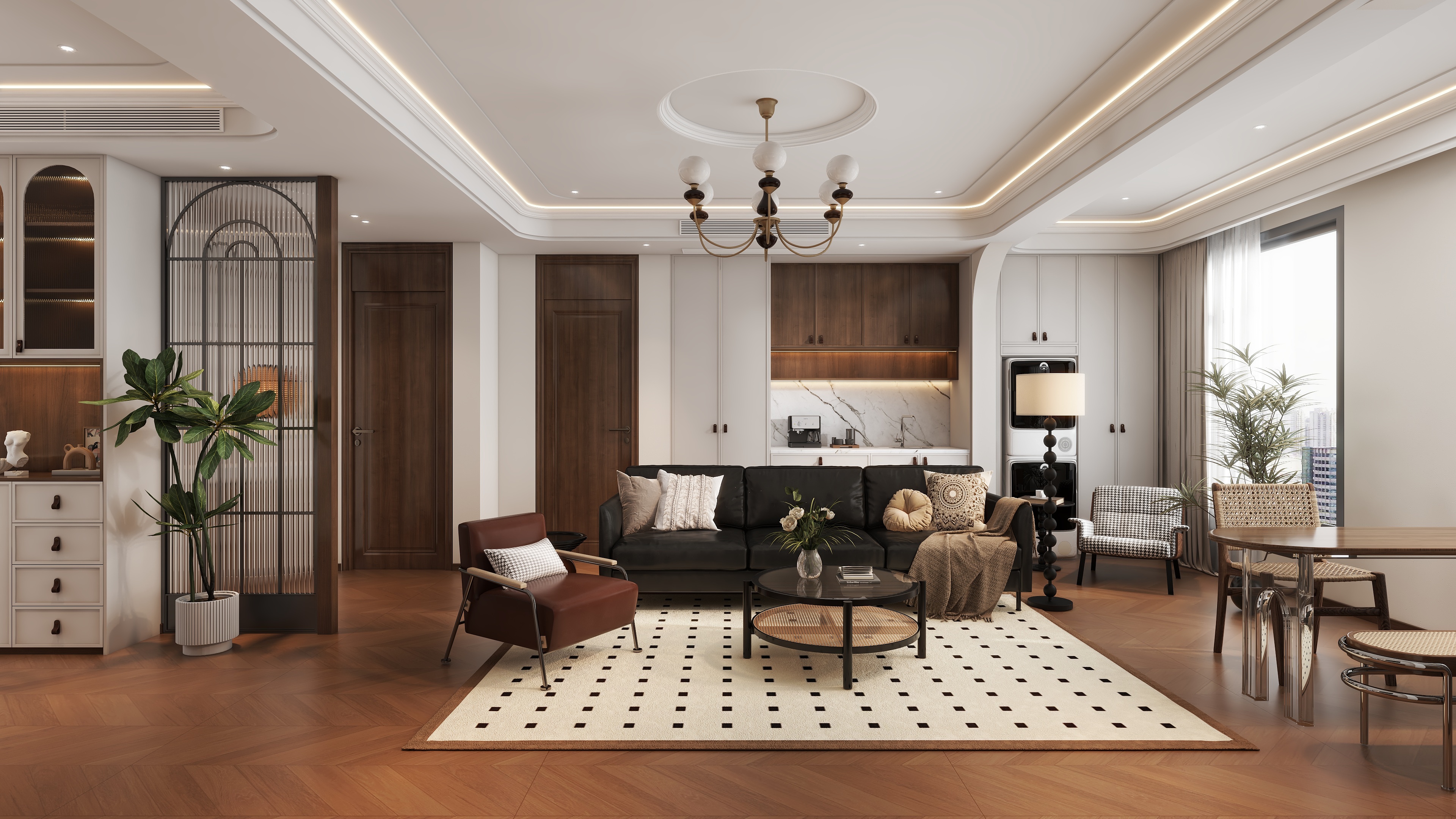 羽非设计-中古风——吴越佳苑-装修设计方案