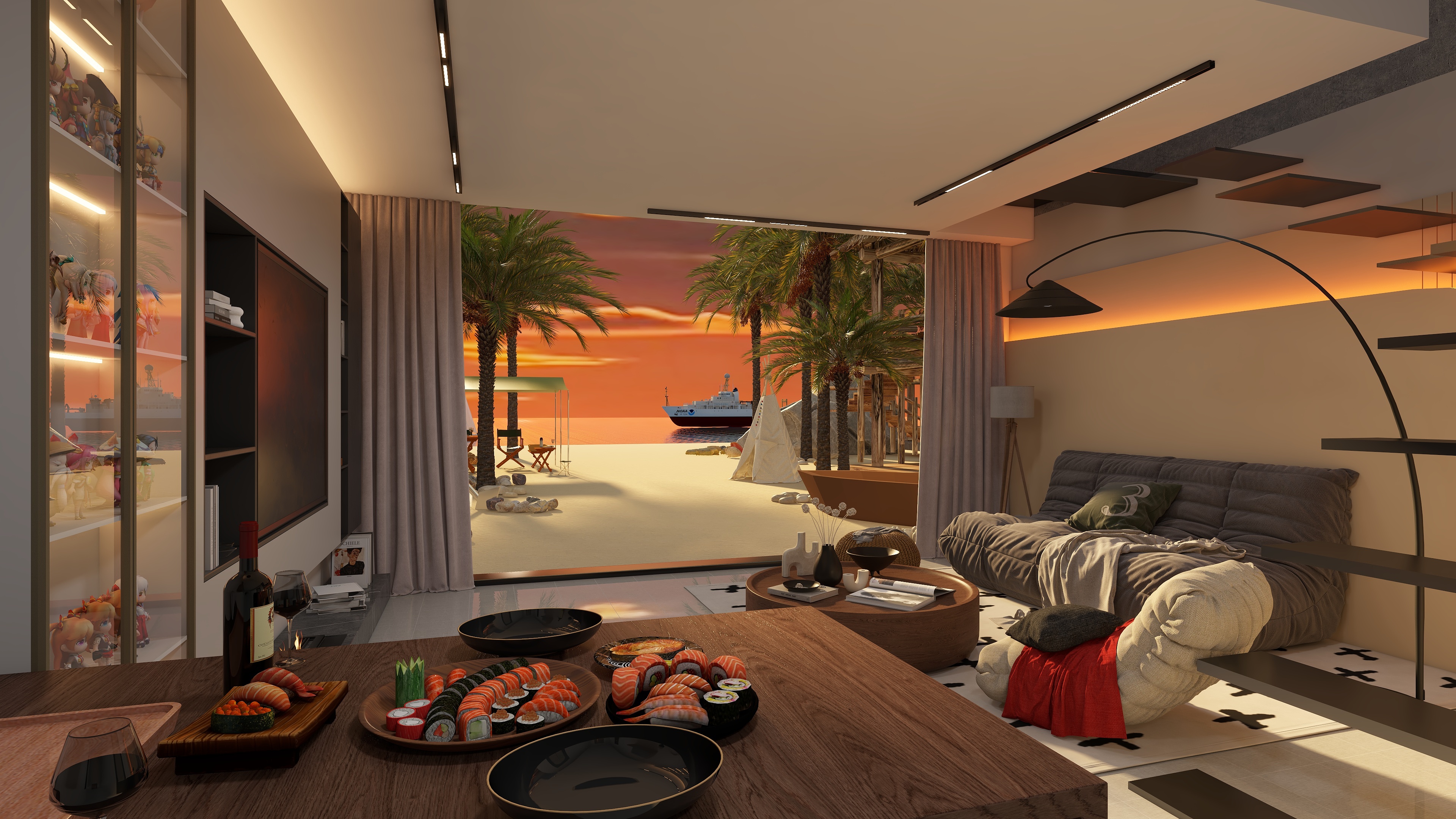 辞守序-海边71㎡小双层-装修设计方案