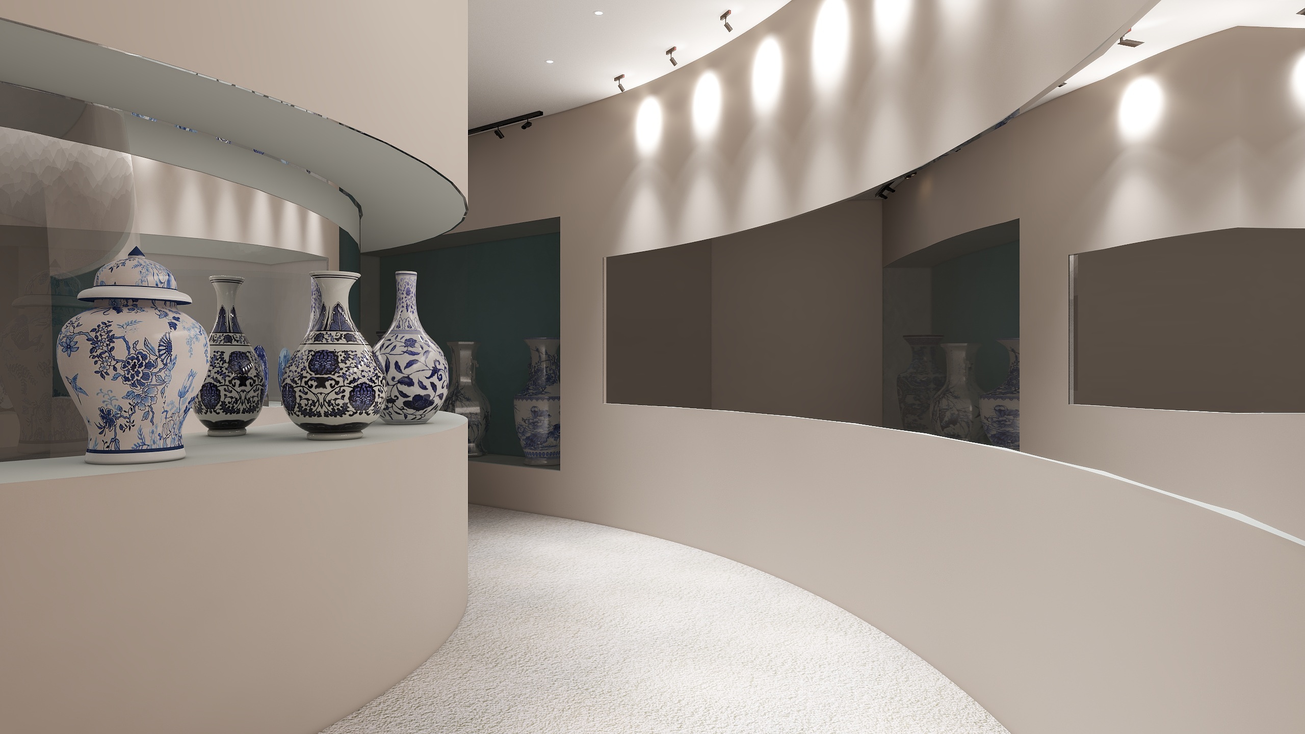 歡dudu-陶瓷展厅-装修设计方案