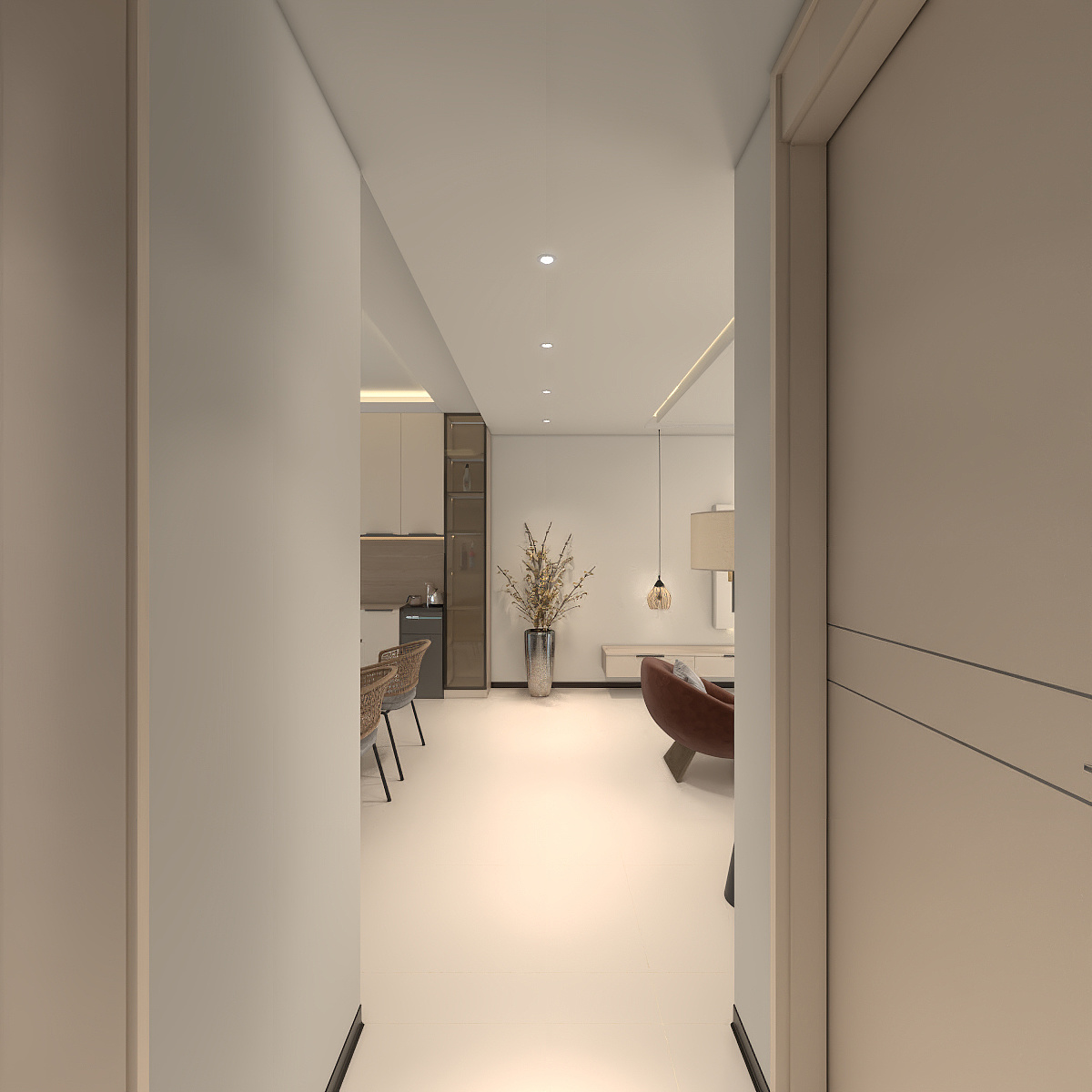 筑巢个人设计工作室-华飞新域宸璟120㎡3室装修效果图