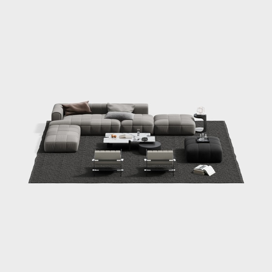 Modern living room sofa set