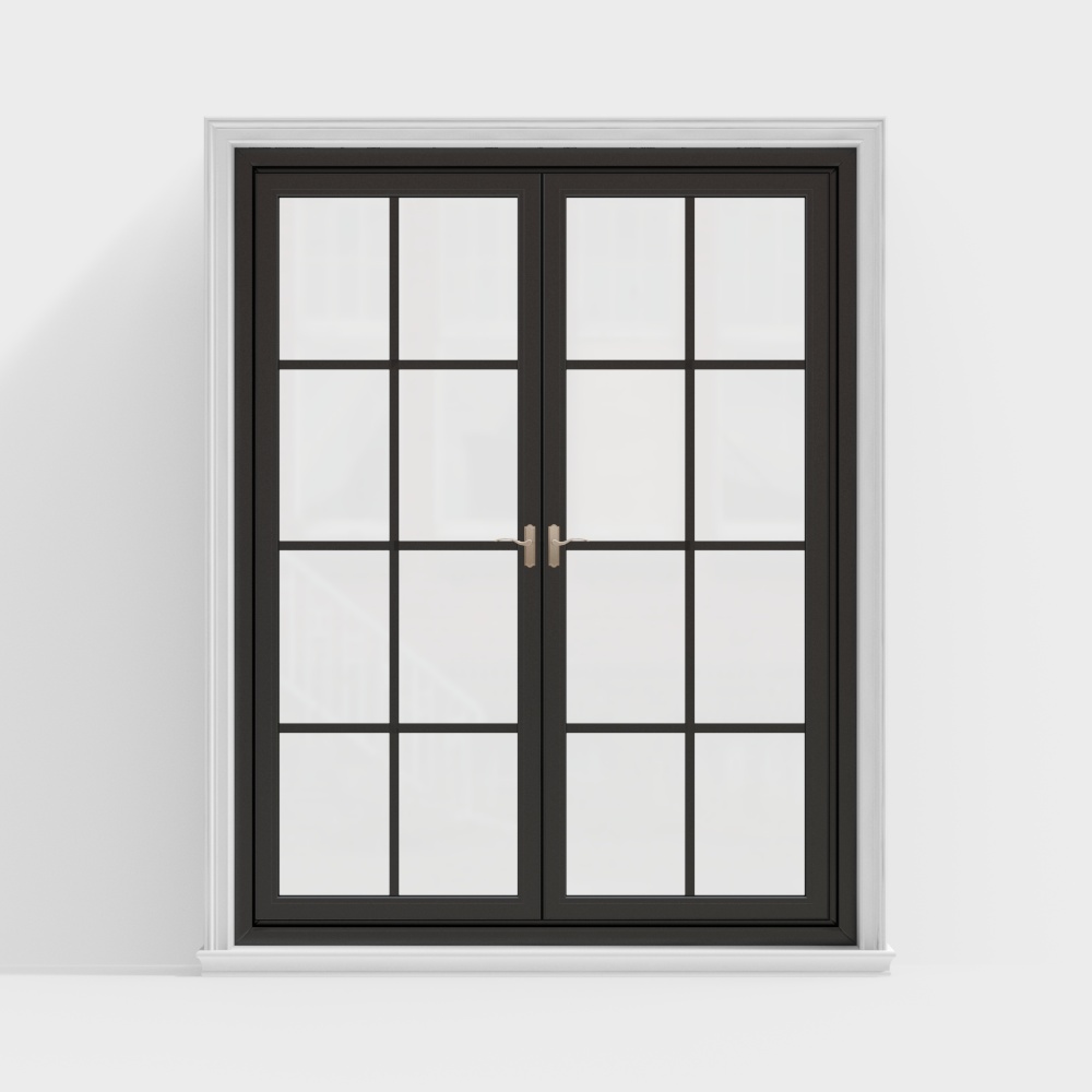 现代客厅窗户3D模型