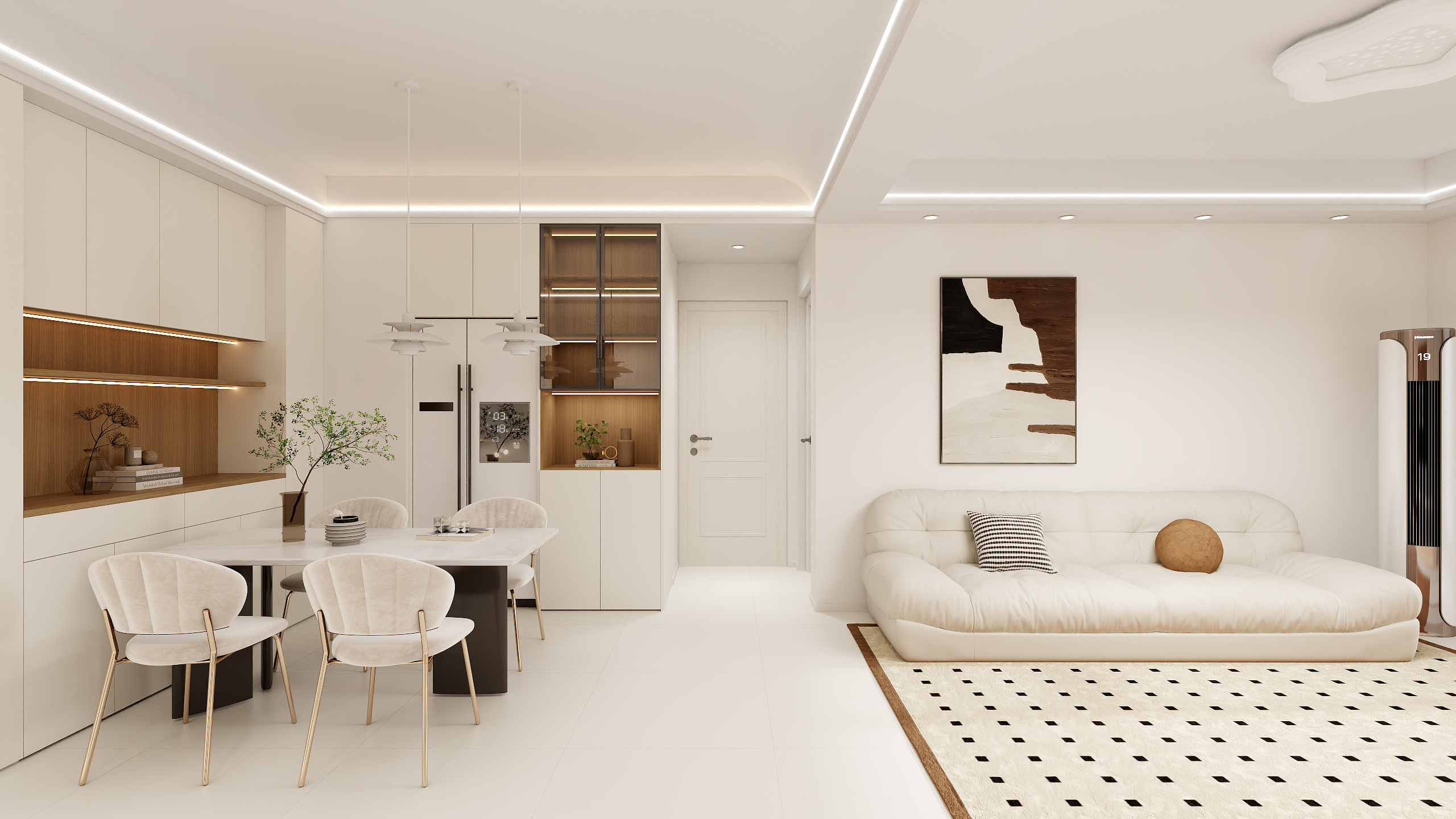 阿眞丫-剑桥小镇 简约奶油风 最终版-装修设计方案