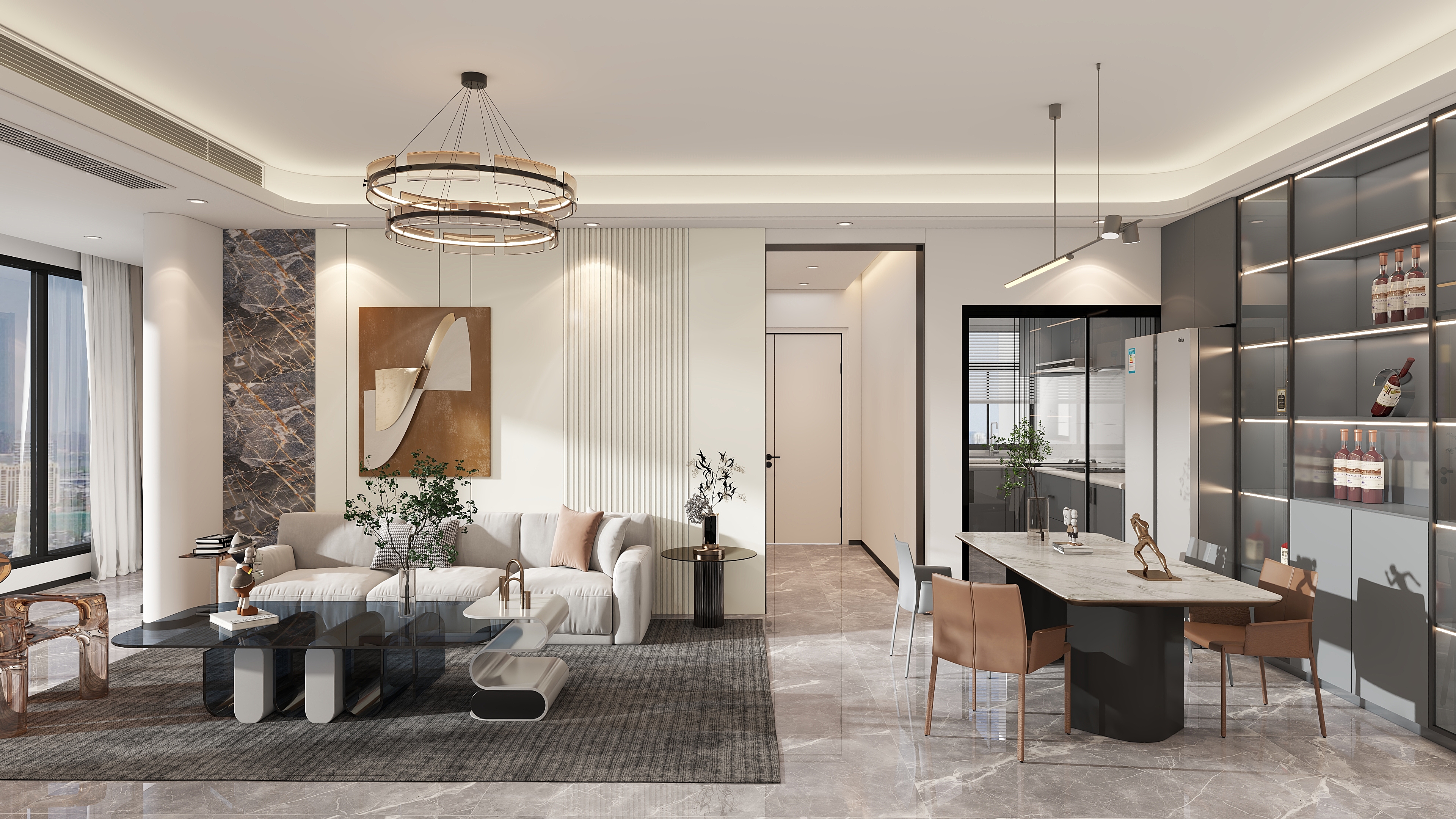 李俊廷-现代客餐厅-装修设计方案