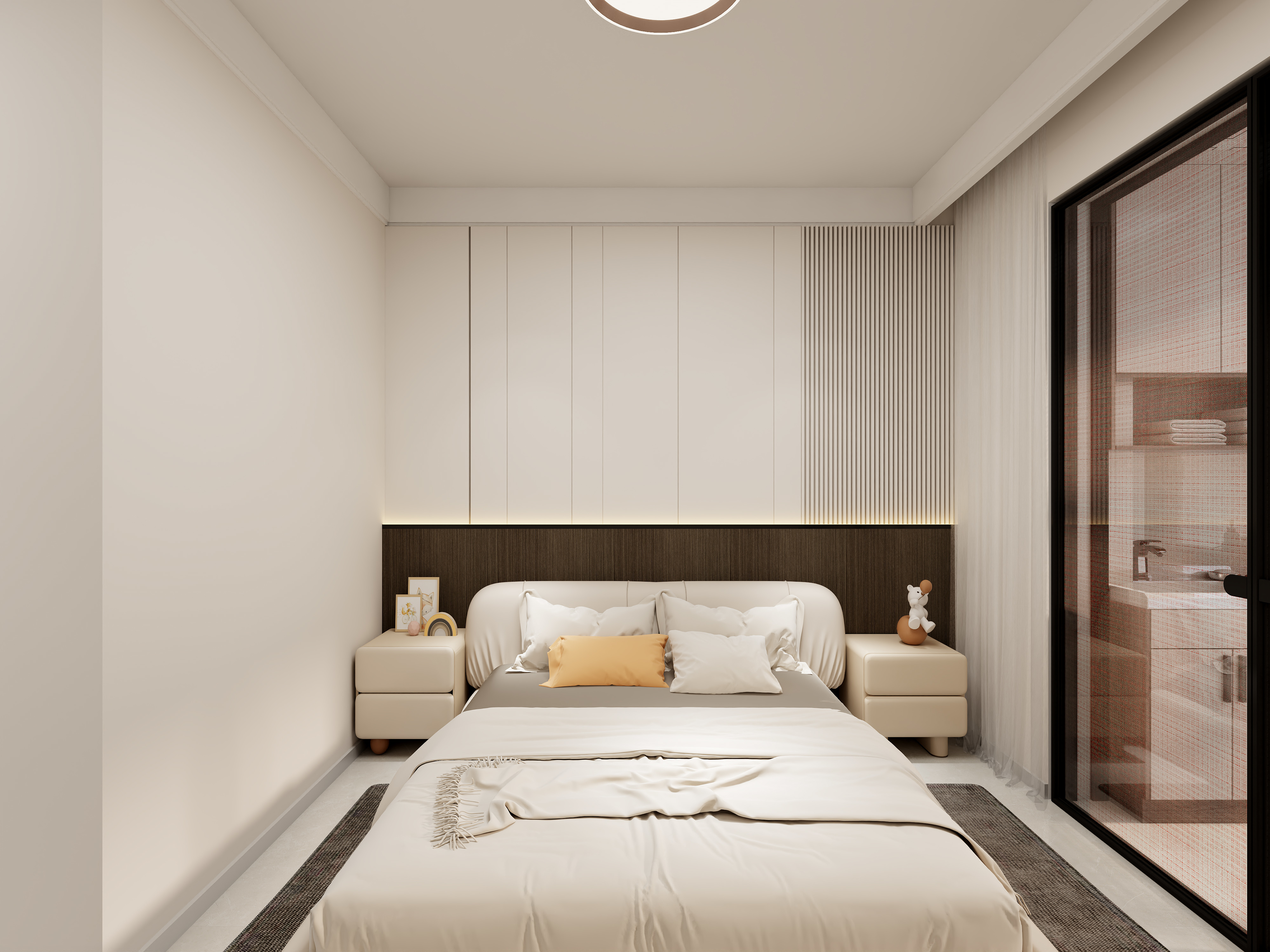 艺雅丽-106平奶油风格装修效果图