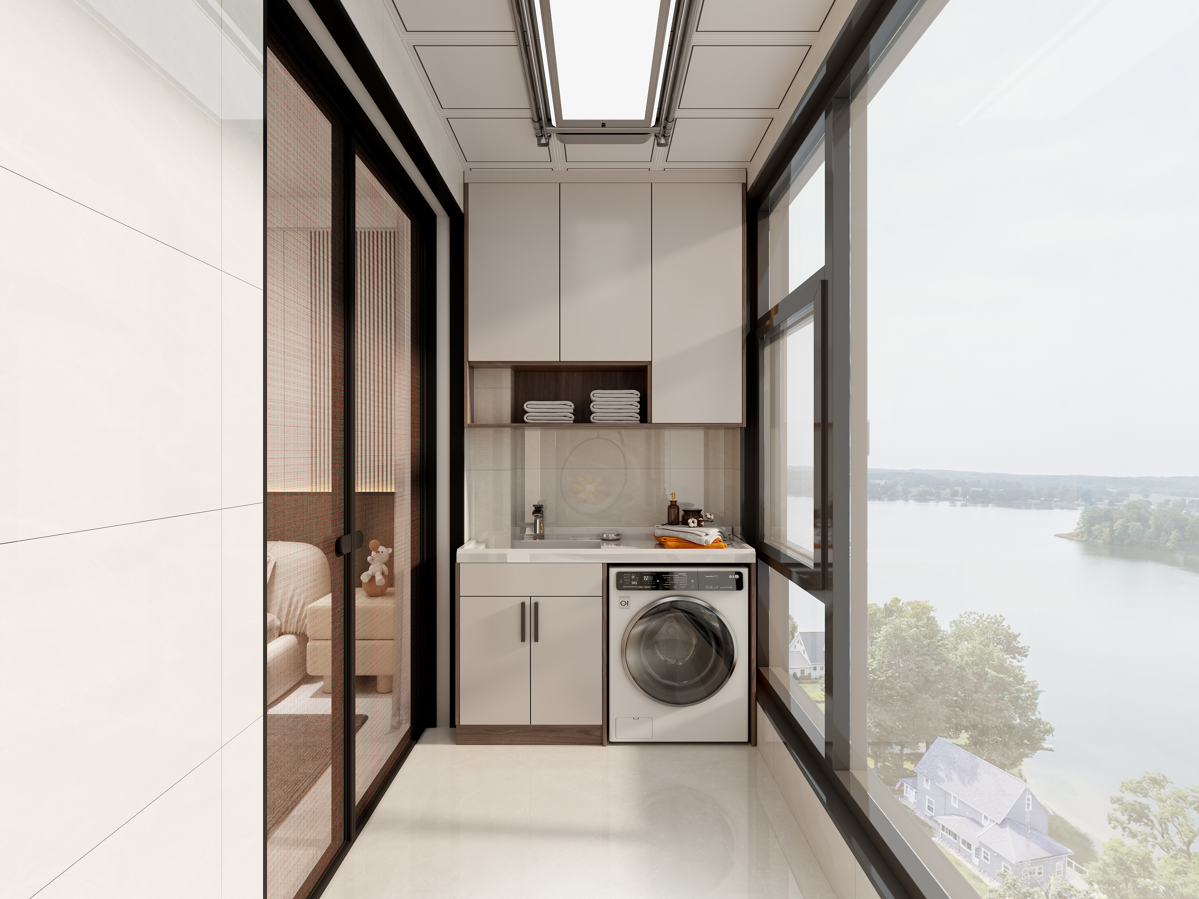 艺雅丽-106平奶油风格装修效果图