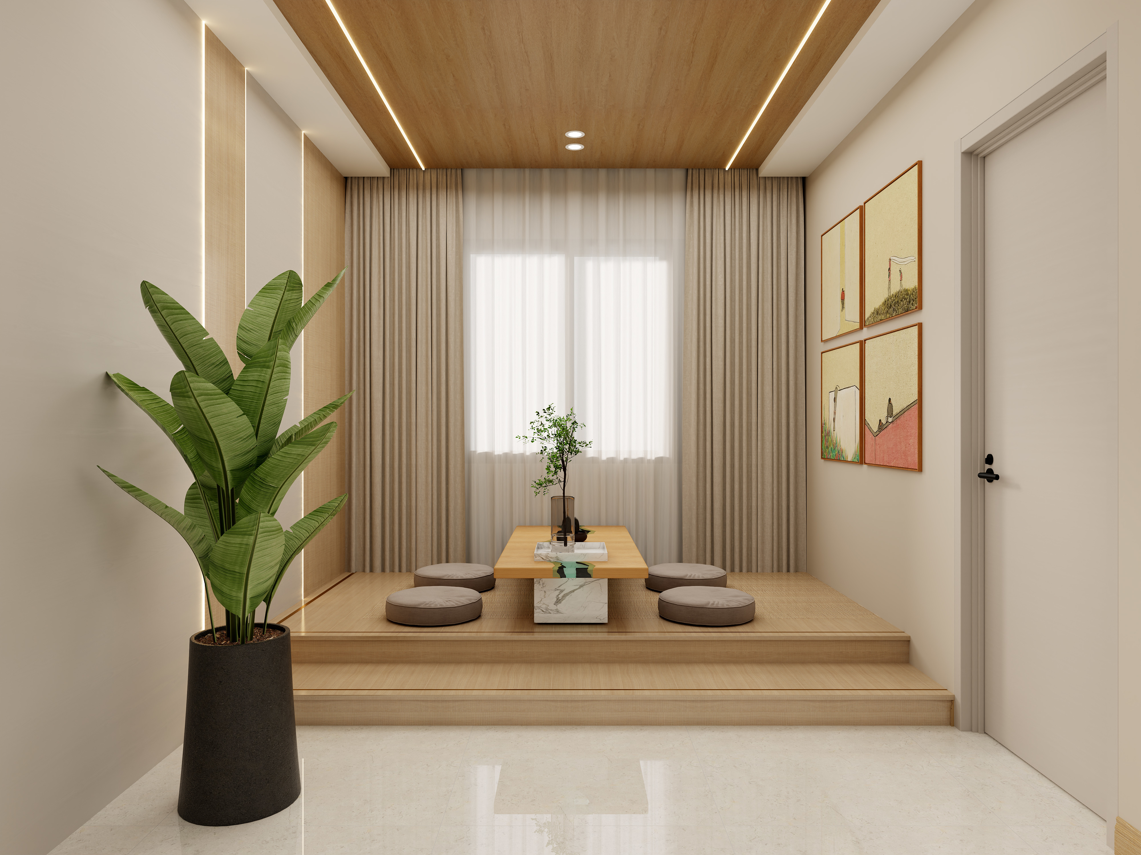 壹诺设计工作室-日式风 装修效果图