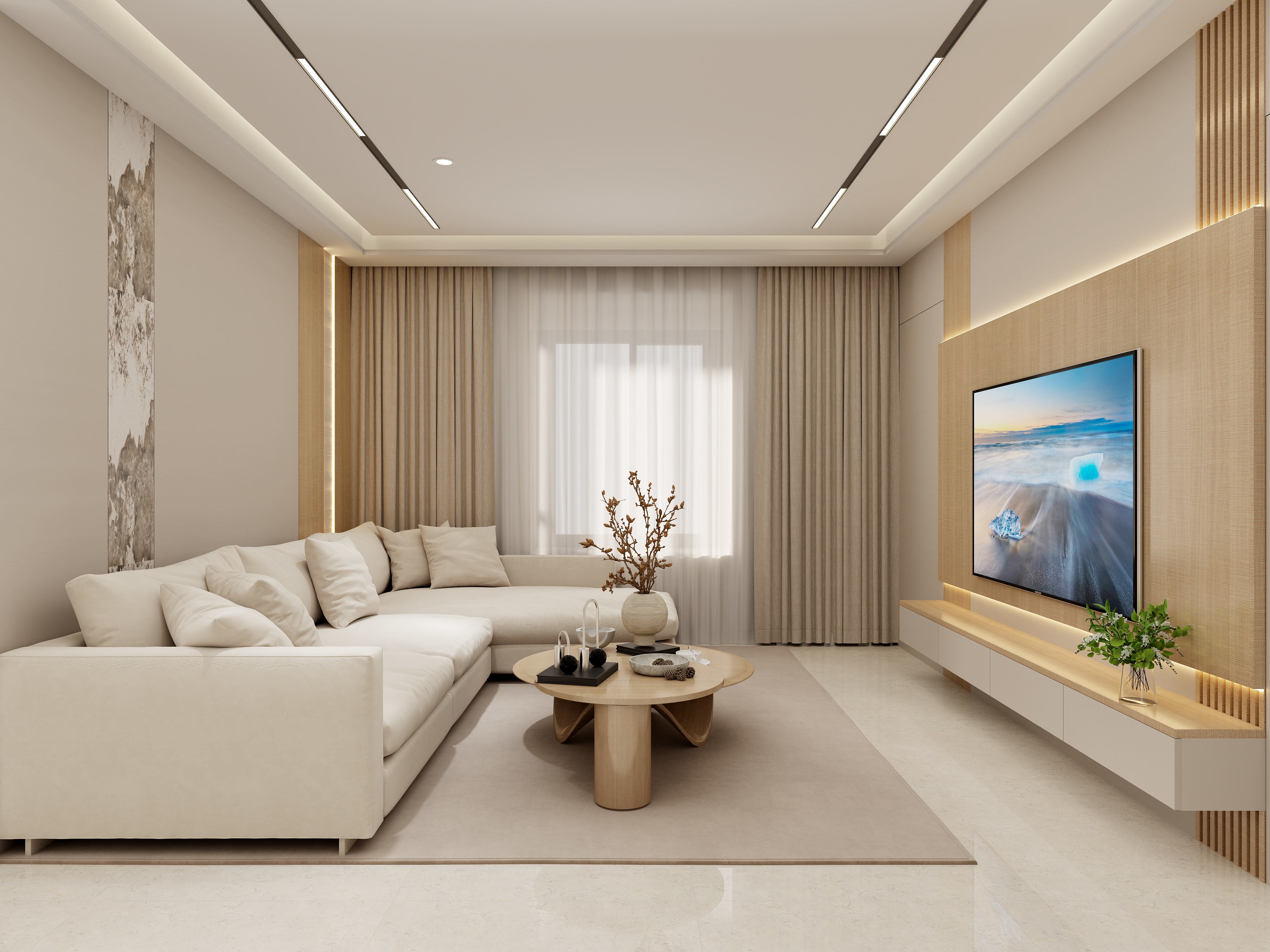 壹诺设计工作室-日式风 二层客厅装修效果图第2张