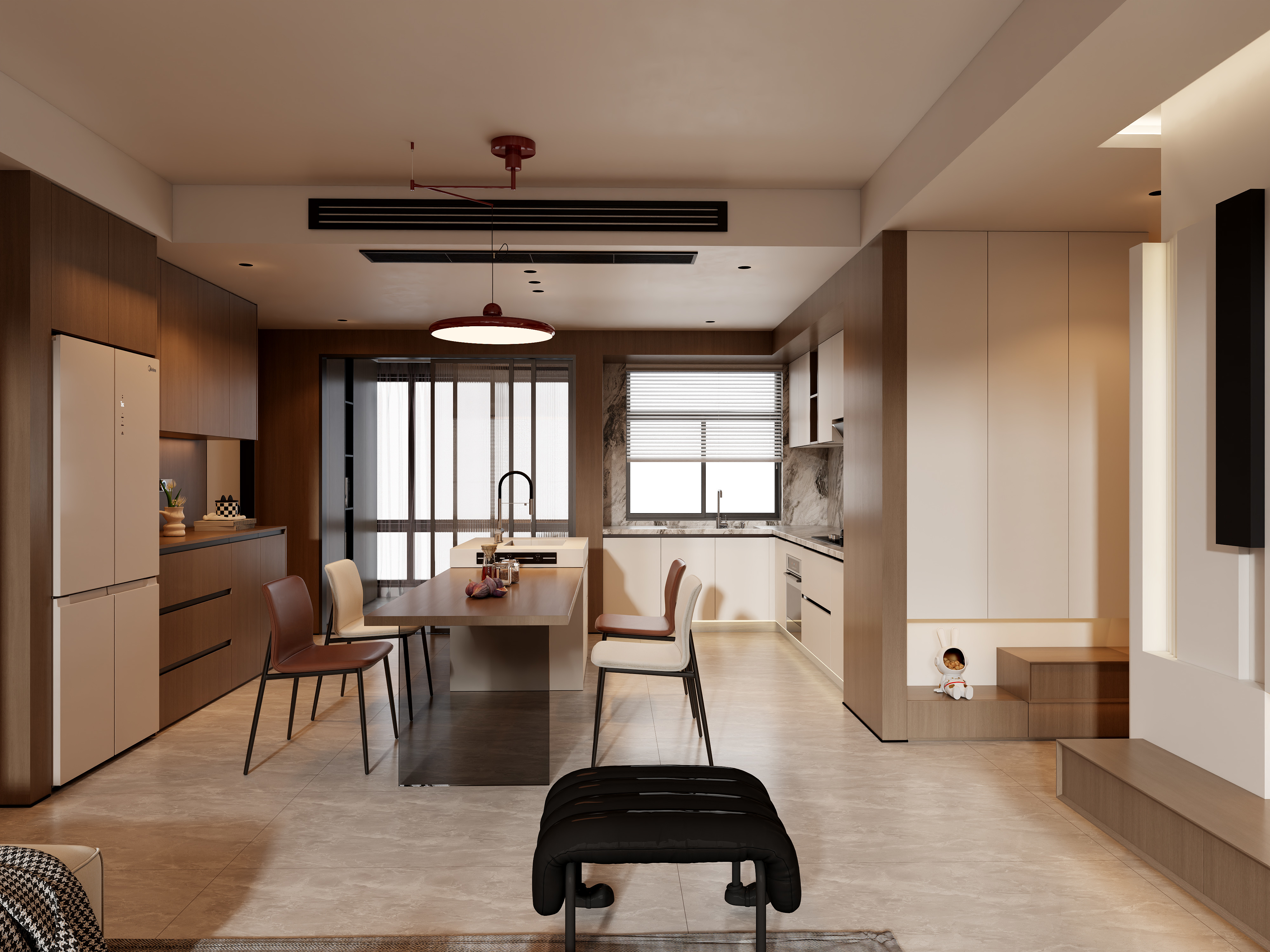 雪宝JJWe-小区房119㎡3室装修效果图