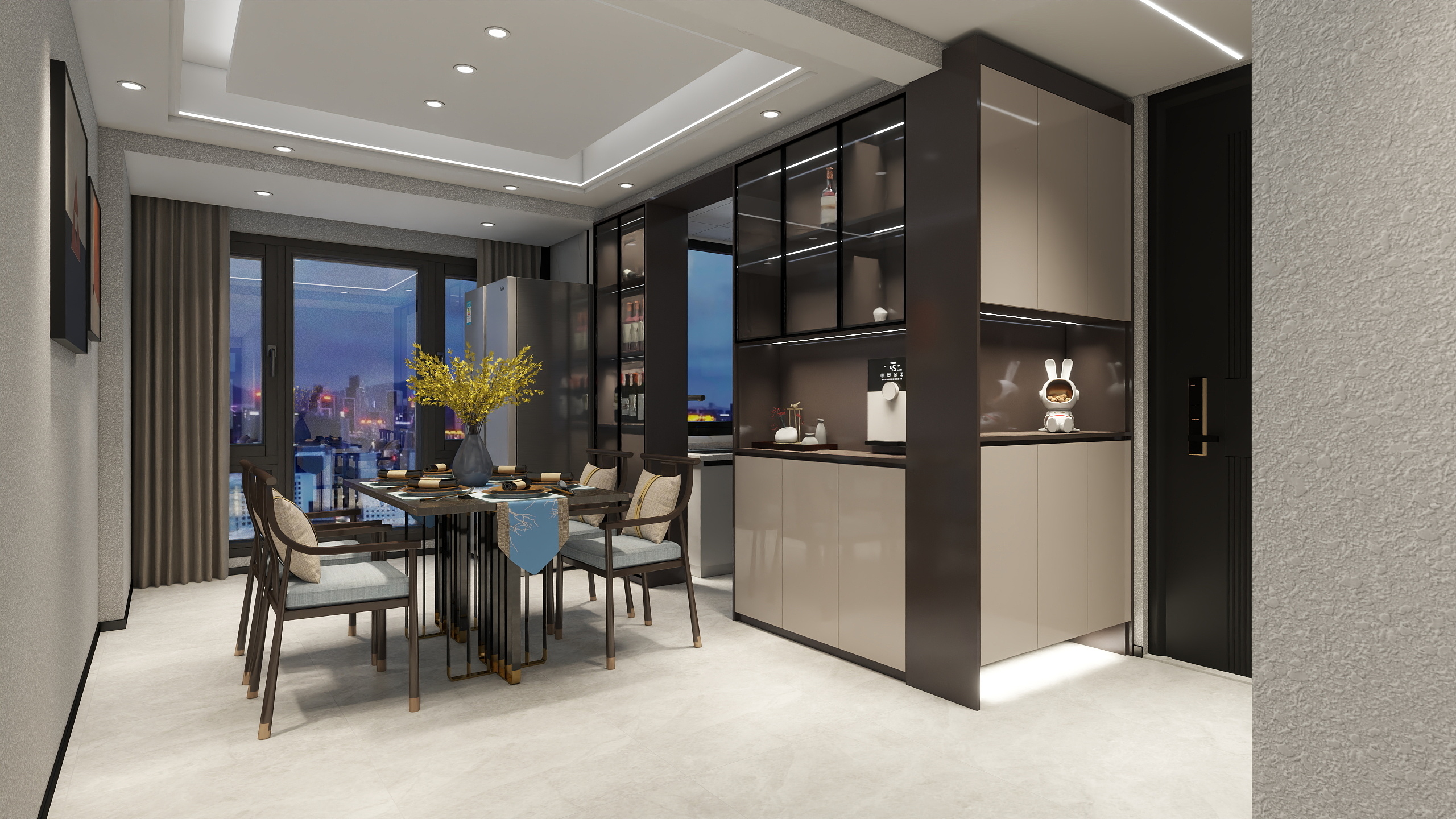 壹兴装饰-翡翠城现代简约138㎡4室-装修设计方案