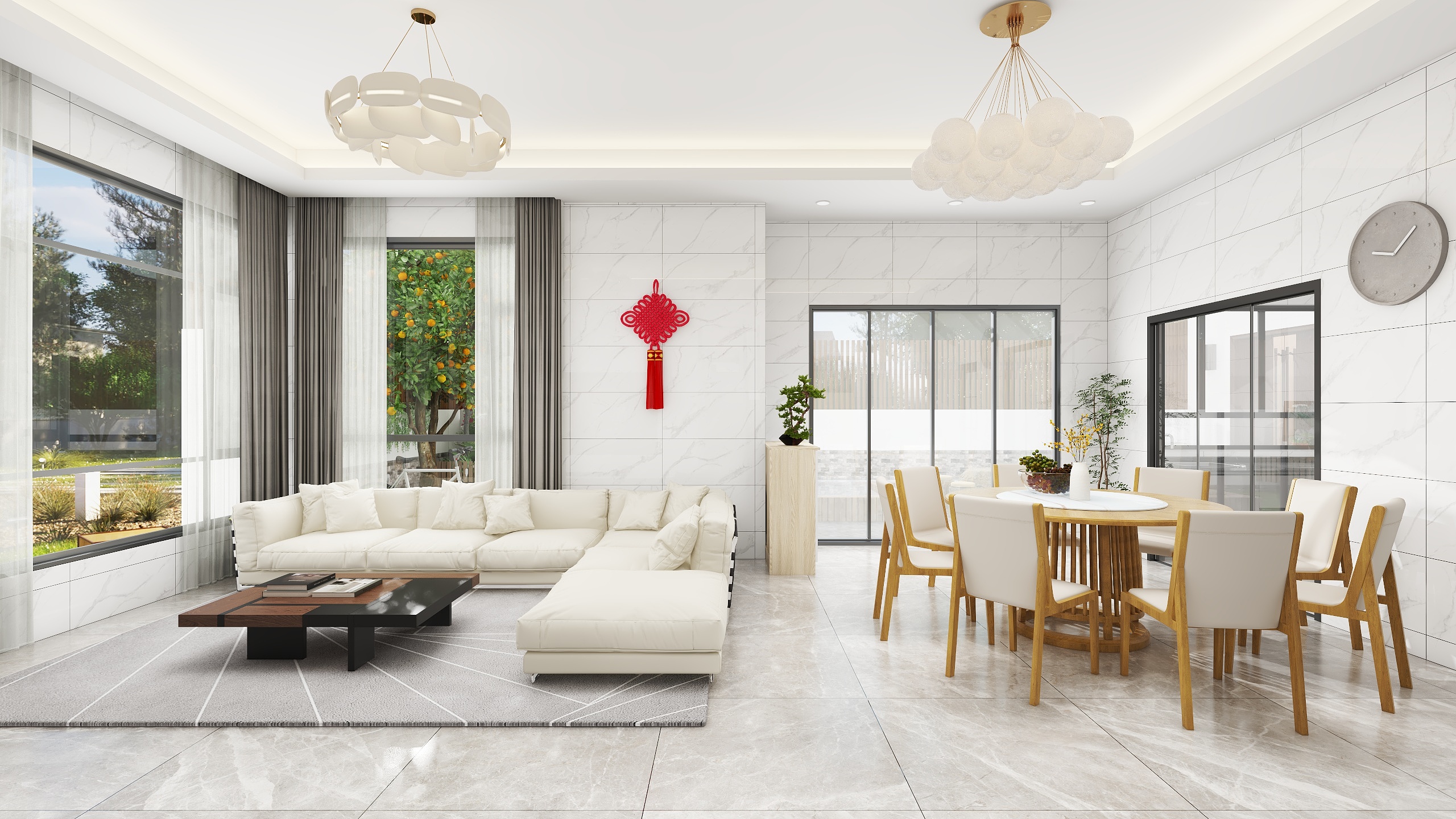 Tony雷恩-水碓村现代简约自建房284㎡6室3厅2卫-装修设计方案