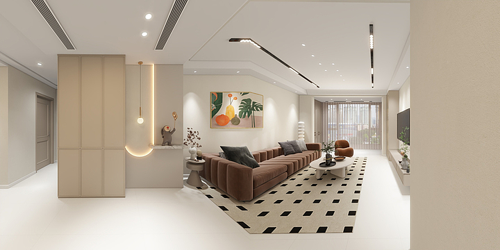 苗子-3期5栋 138㎡-轻法奶油-装修设计方案