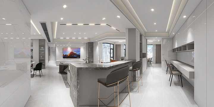 设计师V-bg12345lb-7.10-3429731235464387128-效果图+施工图-副本-装修设计方案