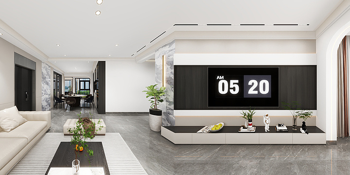 凡尘设计-未来方舟安总家的副本-装修设计方案