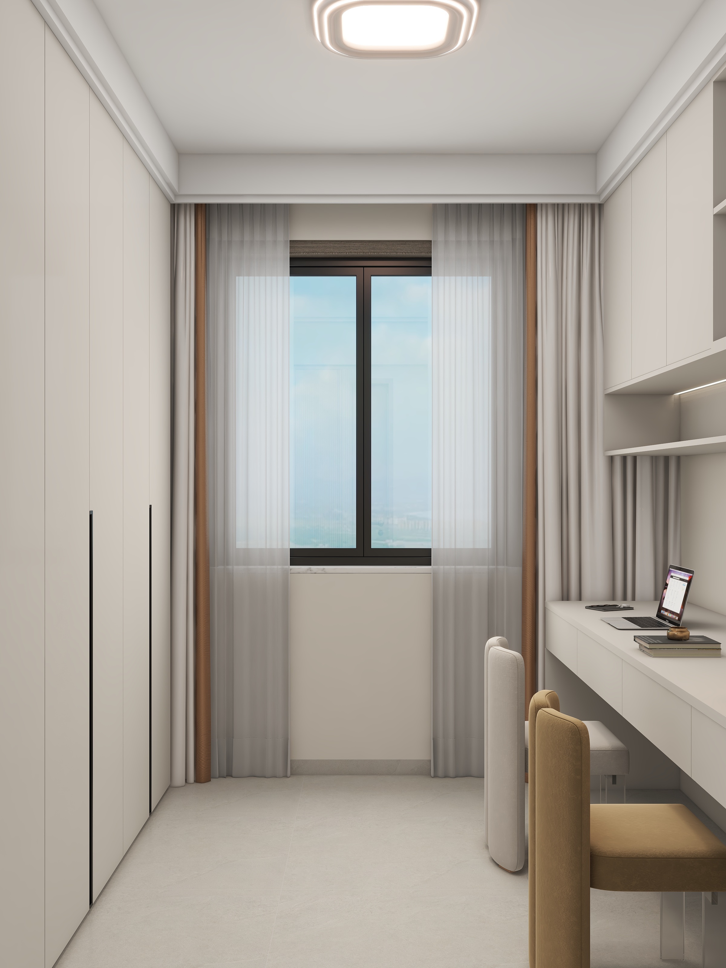 李青越-120平方原木奶油风四居室装修效果图