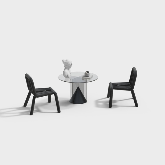 Modern casual table and chair combination