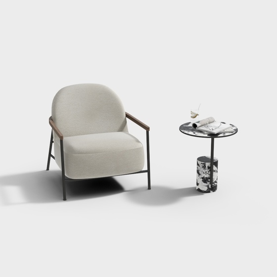 Modern casual table and chair combination