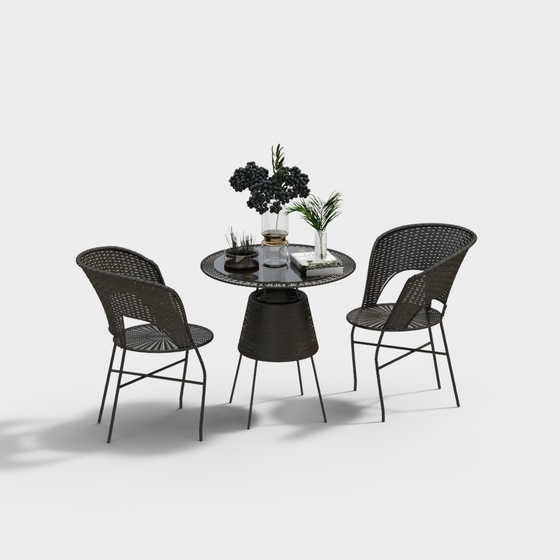 Modern casual table and chair combination