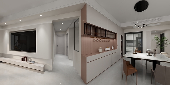 KevinChen设计出品-中德英伦城邦K区-现代奶油风-装修设计方案