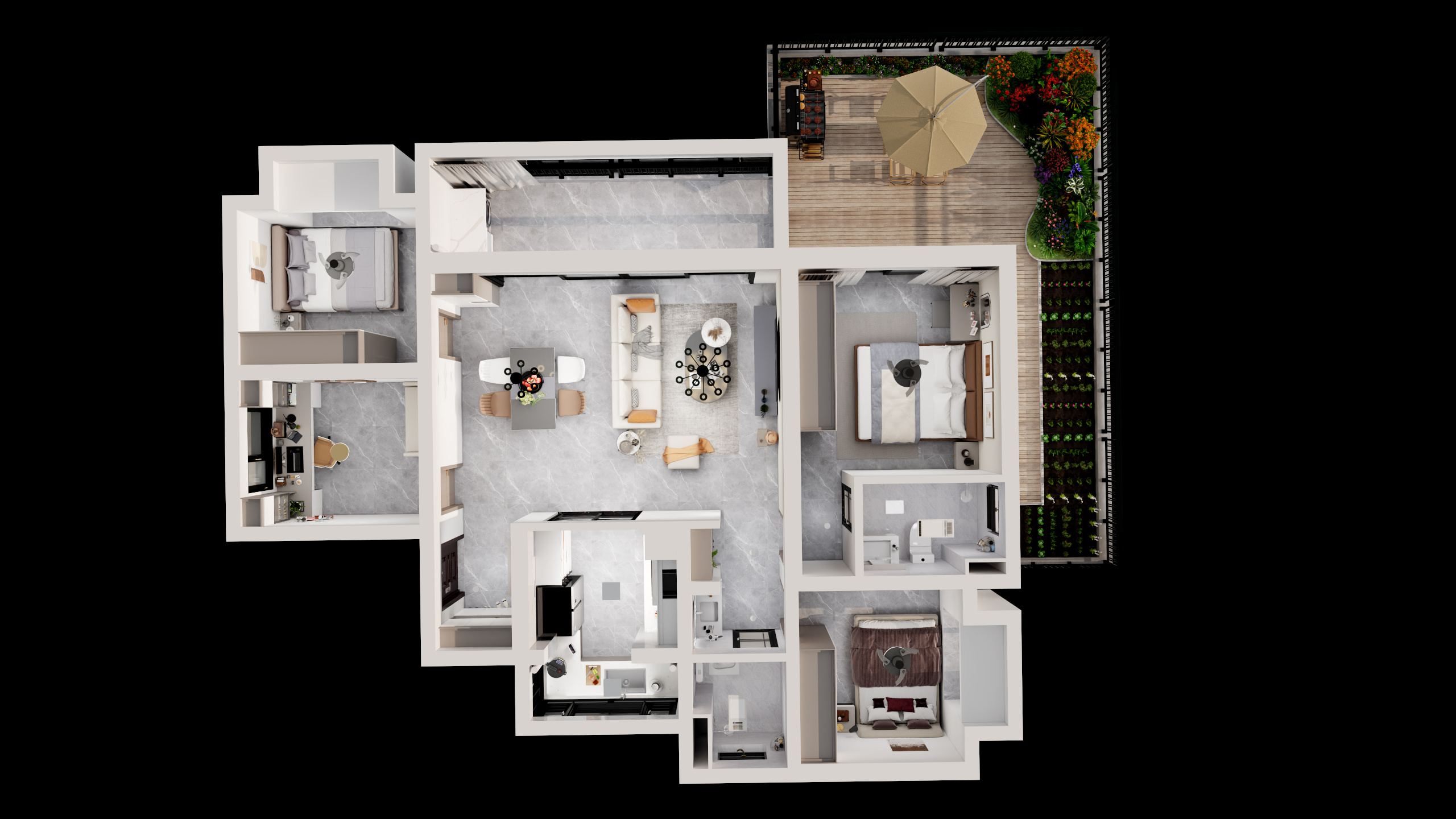 何建芝-安宁院子30-3301 定-装修设计方案